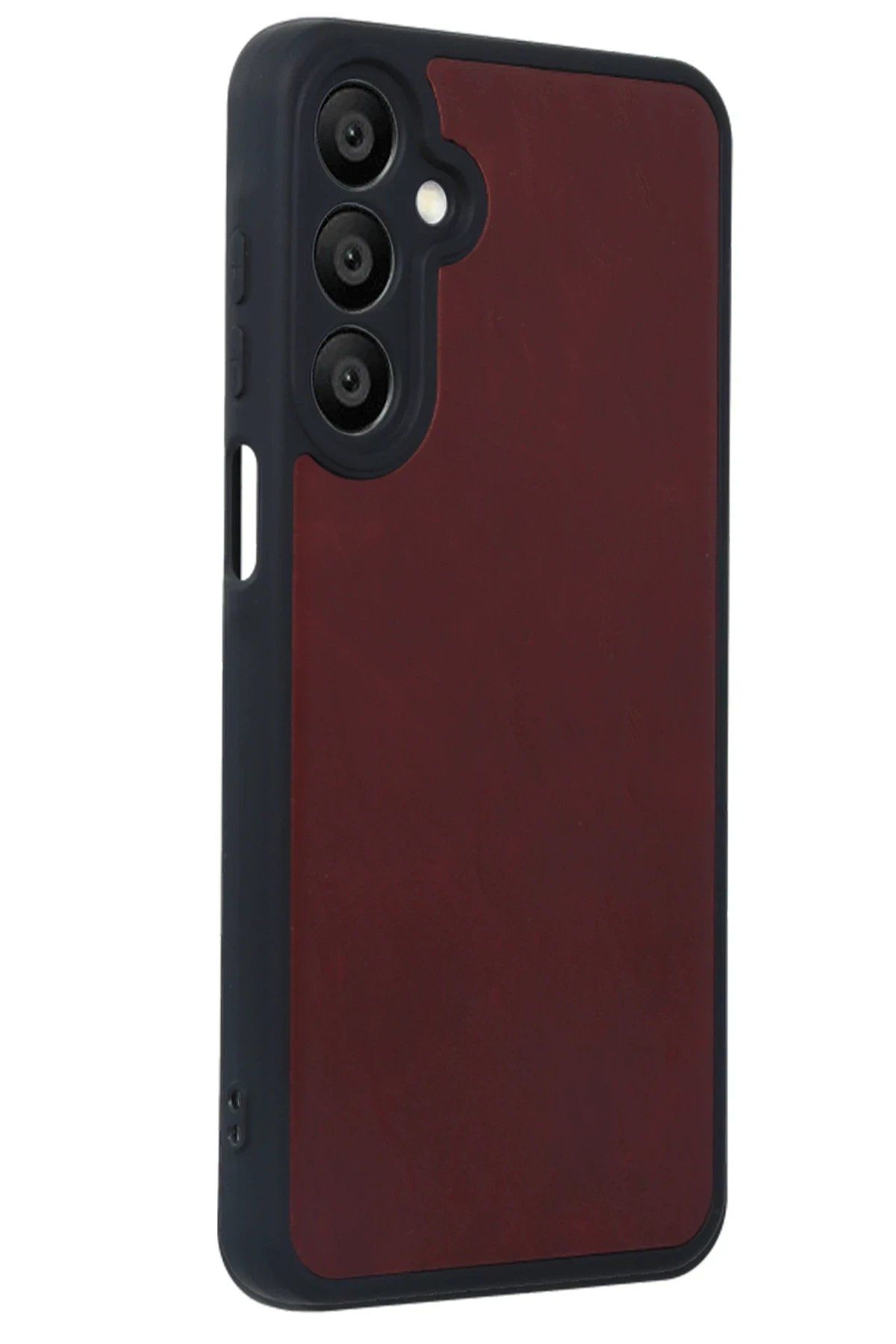 Newface Samsung Galaxy A55 5G Kılıf Aras Deri Kapak - Bordo