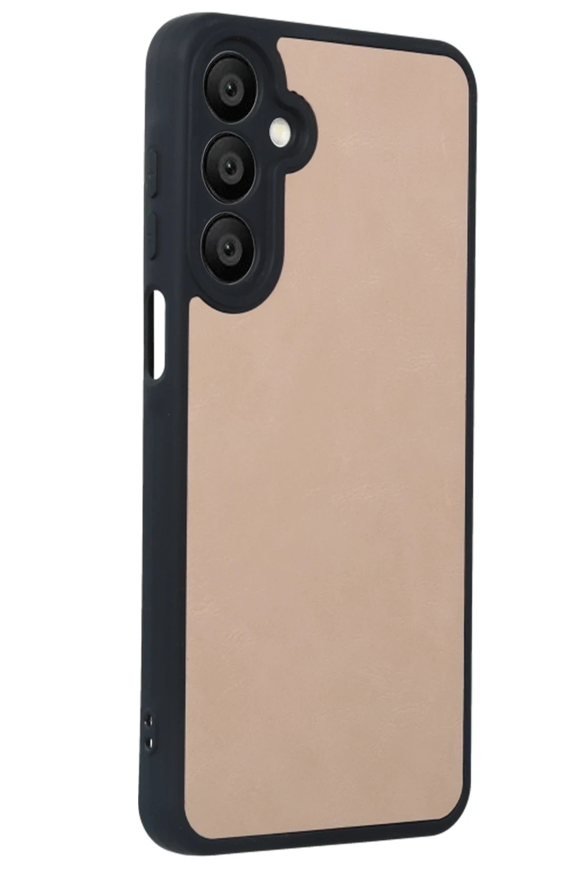 Newface Samsung Galaxy A55 5G Kılıf Aras Deri Kapak - Pudra