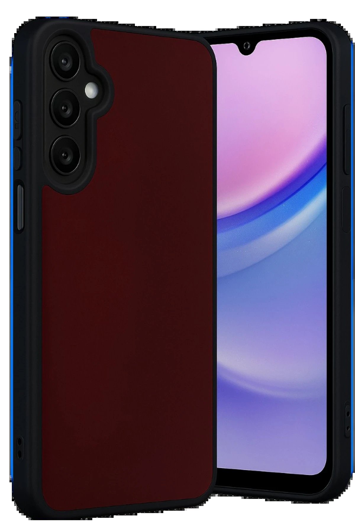 Newface Samsung Galaxy M15 Kılıf Aras Deri Kapak - Bordo