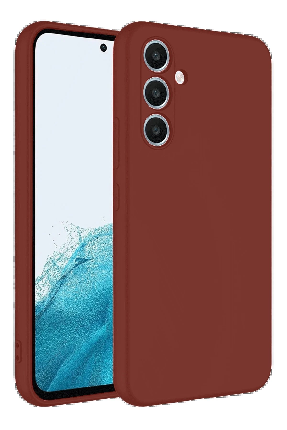 Newface Samsung Galaxy A16 5G Kılıf First Silikon - Bordo