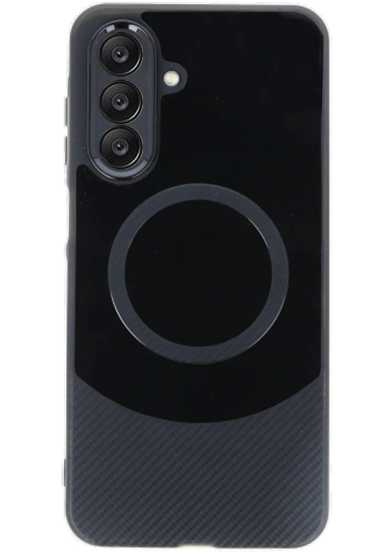 Newface Samsung A56 Kılıf Maya Karbon Kapak - Siyah