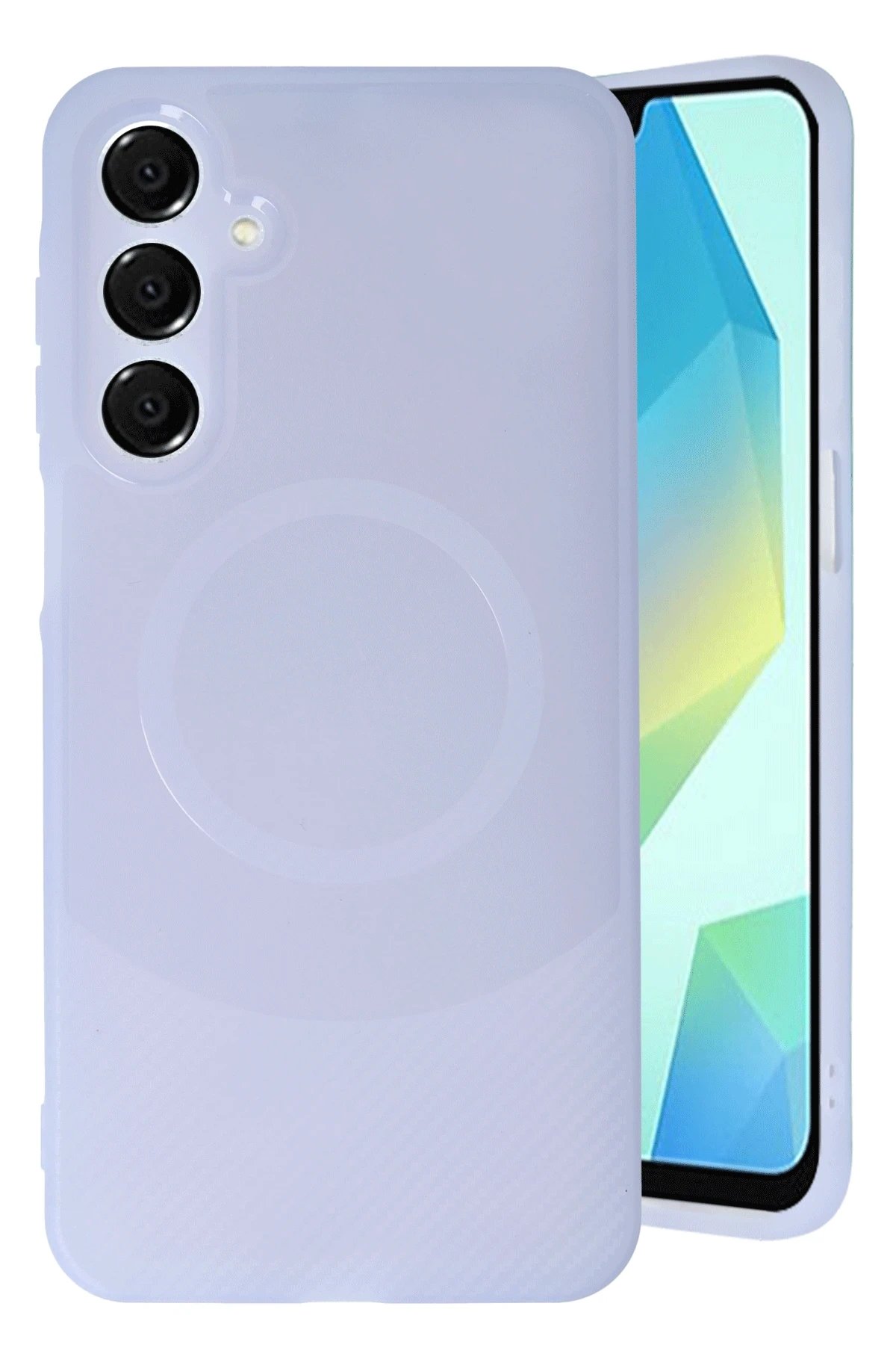 Newface Samsung A56 Kılıf Maya Karbon Kapak - Lila