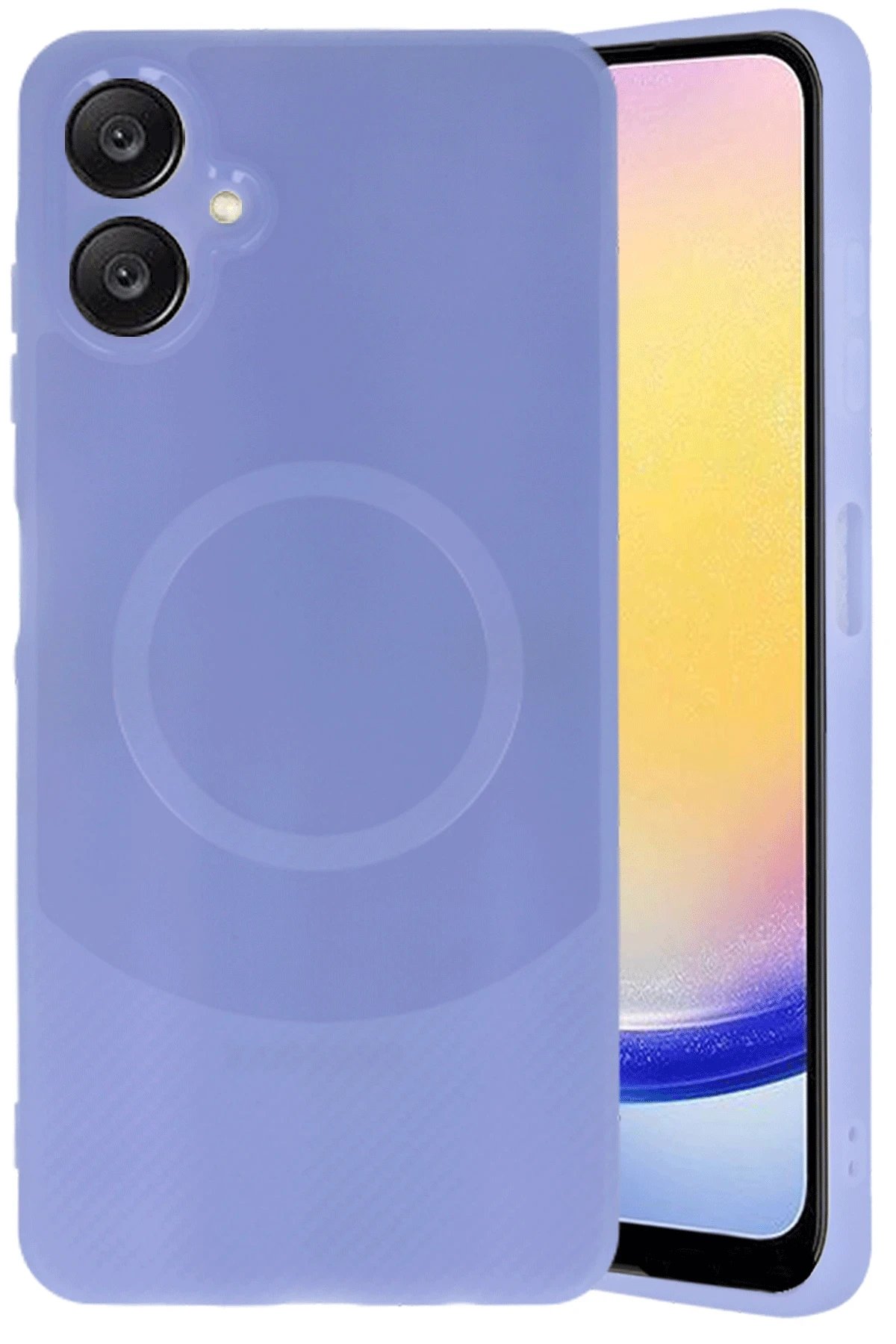 Newface Samsung A06 Kılıf Maya Karbon Kapak - Lila