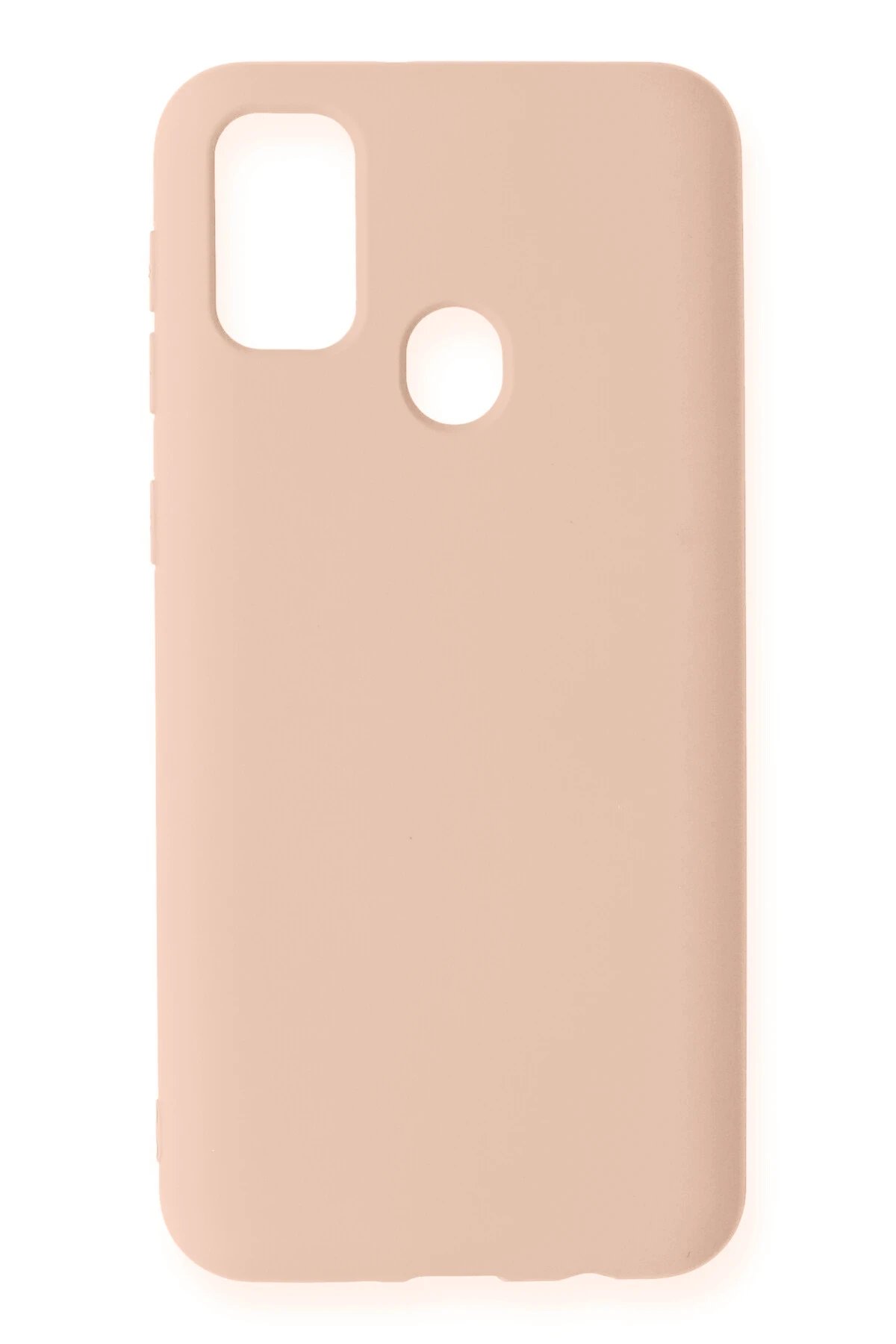 Newface Samsung Galaxy M31 Kılıf Nano içi Kadife Silikon - Pudra