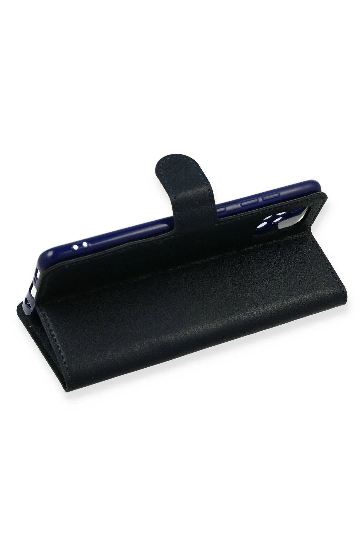 Newface Samsung Galaxy A71 Trend S Plus Kapaklı Kılıf - Lacivert