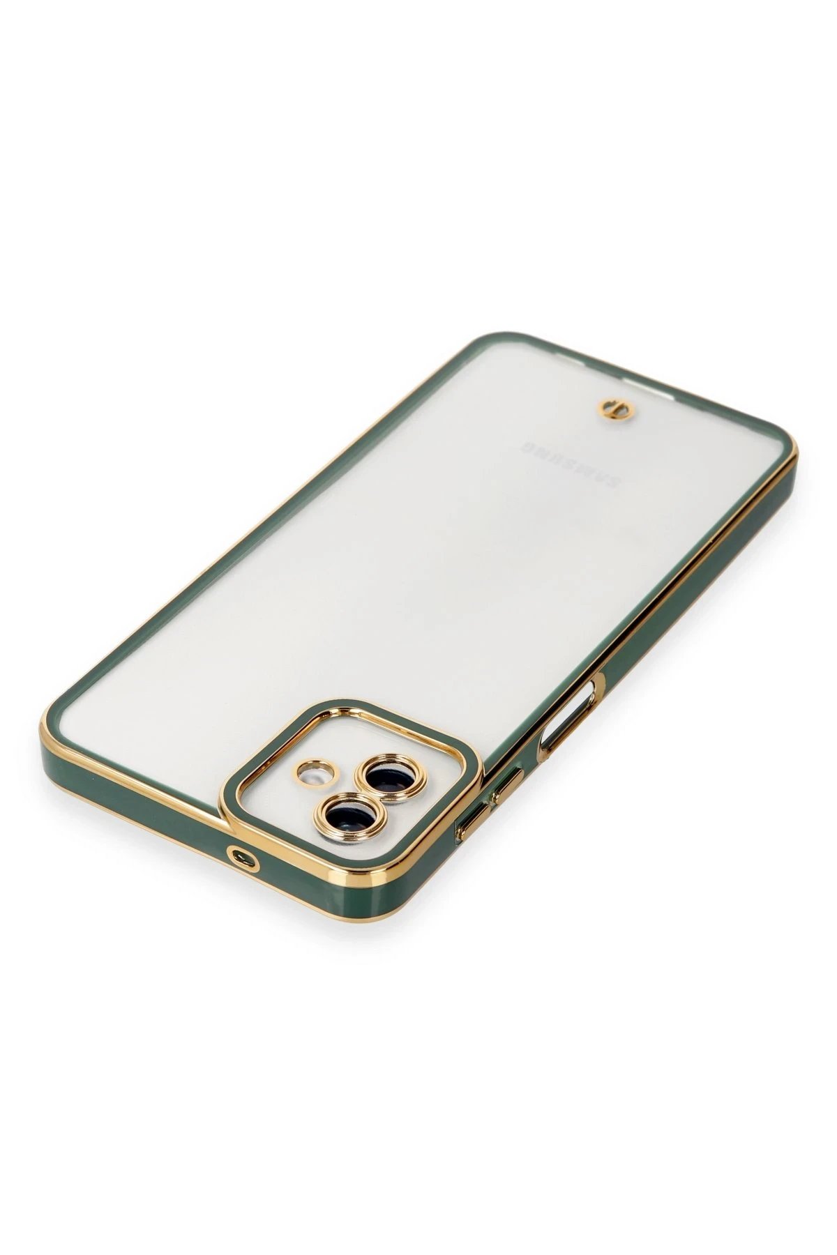 Newface Samsung Galaxy A04 Kılıf Liva Lens Silikon - Yeşil