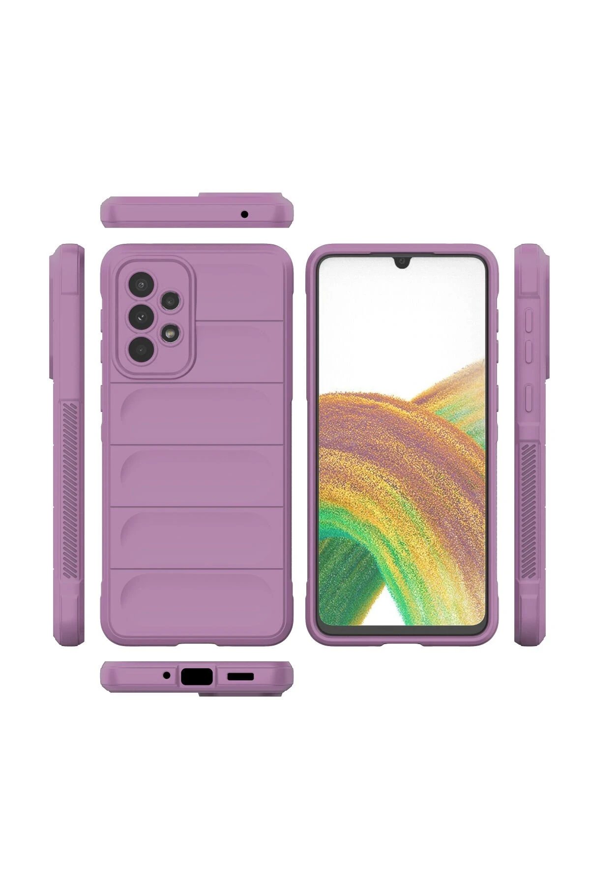 Newface Samsung Galaxy A33 5G Kılıf Optimum Silikon - Mor