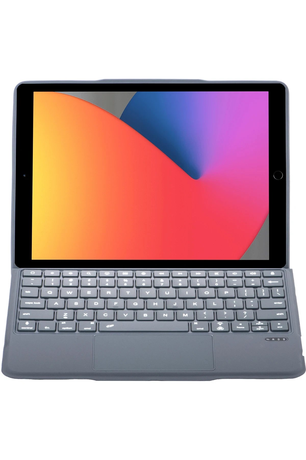 Newface T5506D iPad 10.2 (9.Nesil) Kılıf Palermo Ledli Klavyeli Standlı Tablet Kılıfı - Siyah