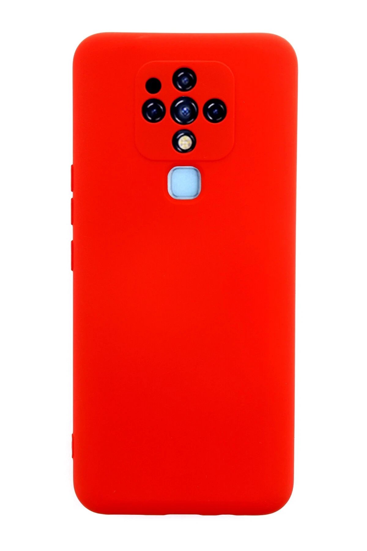 Newface Tecno Camon 16 Kılıf Nano içi Kadife Silikon - Kırmızı