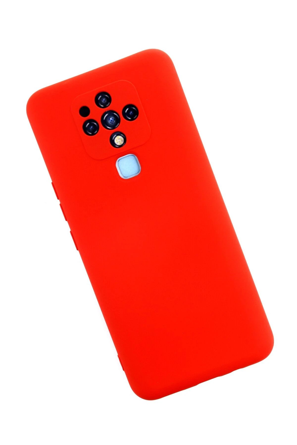 Newface Tecno Camon 16 Kılıf Nano içi Kadife Silikon - Kırmızı