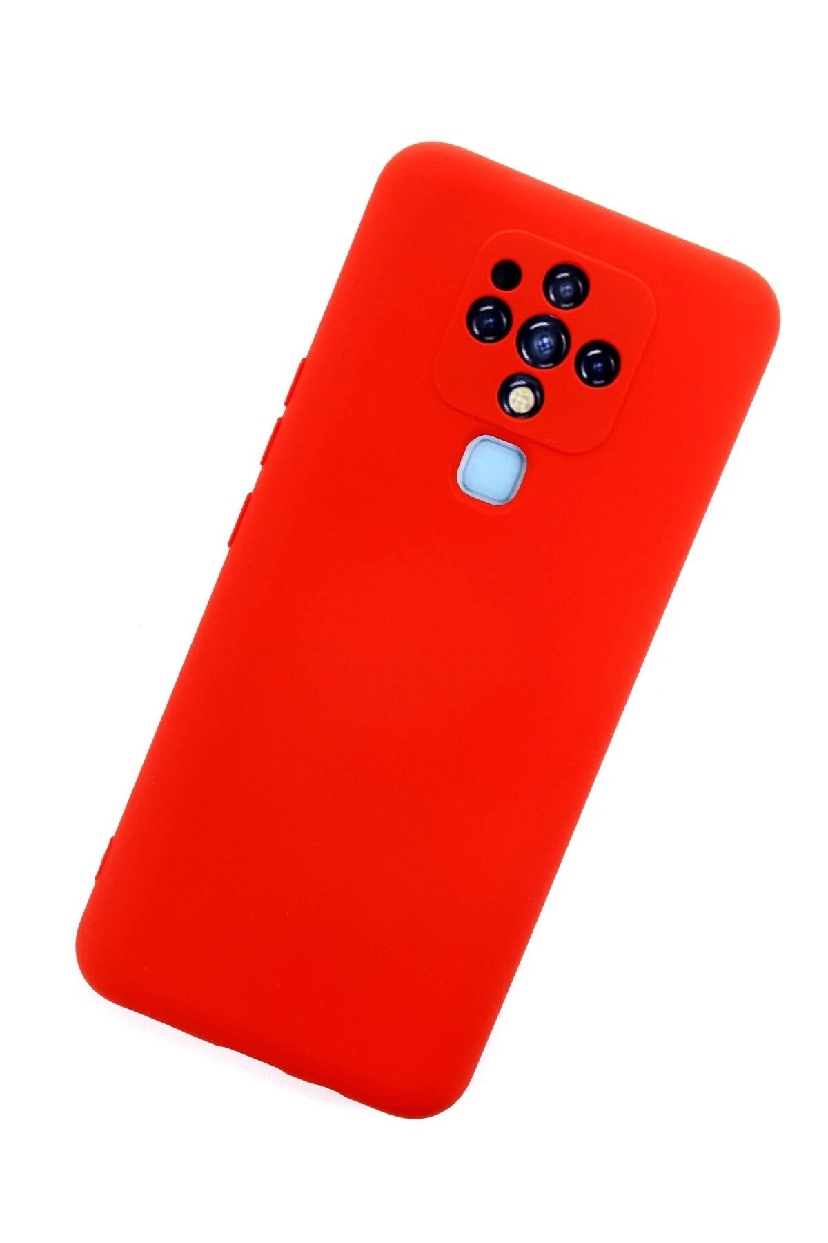 Newface Tecno Camon 16 Kılıf Nano içi Kadife Silikon - Kırmızı