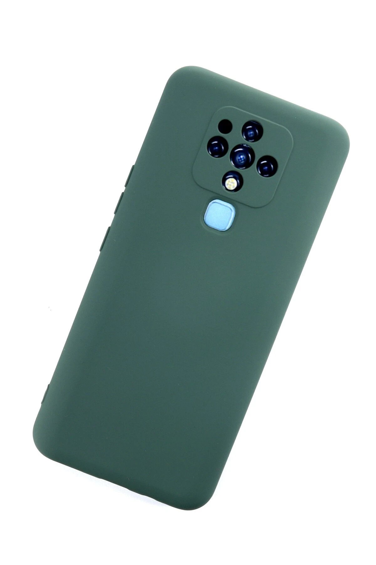 Newface Tecno Camon 16 Kılıf Nano içi Kadife Silikon - Koyu Yeşil