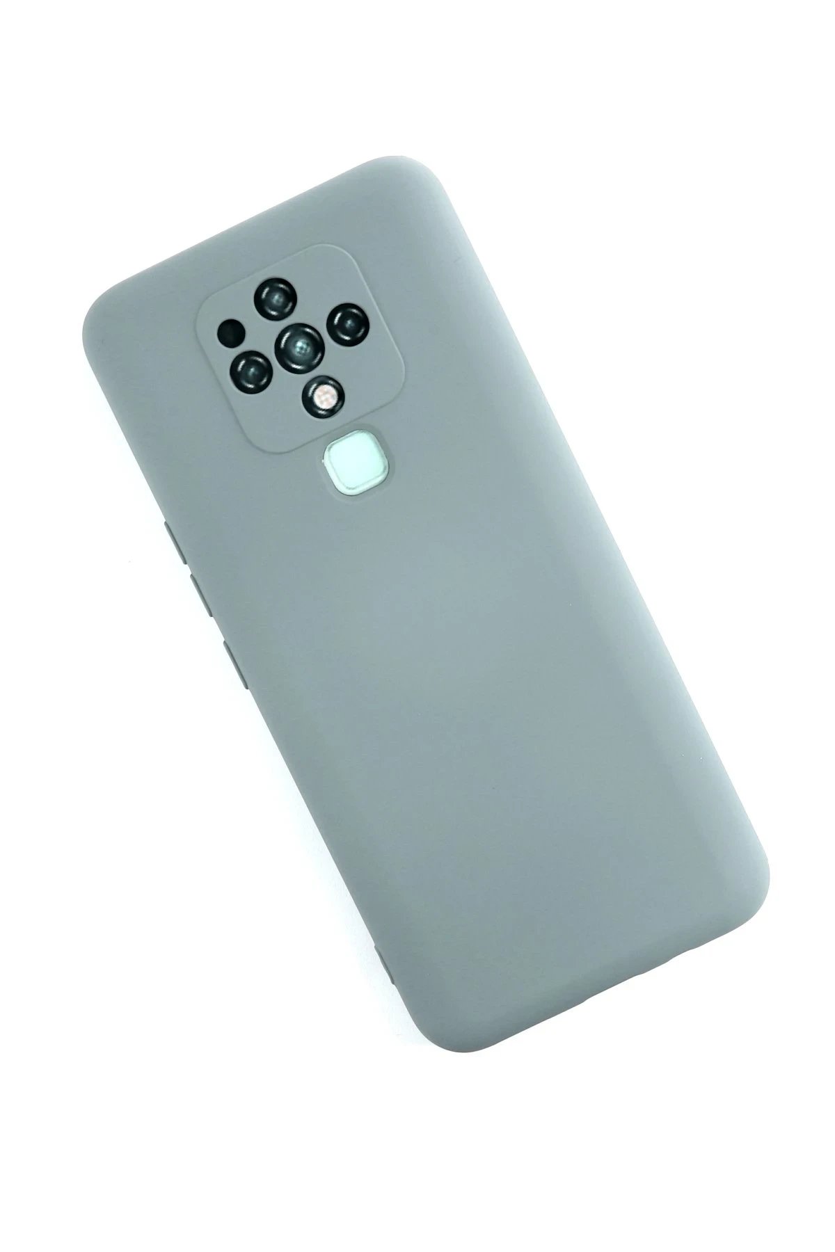 Newface Tecno Camon 16 Kılıf Nano içi Kadife Silikon - Buz Mavisi