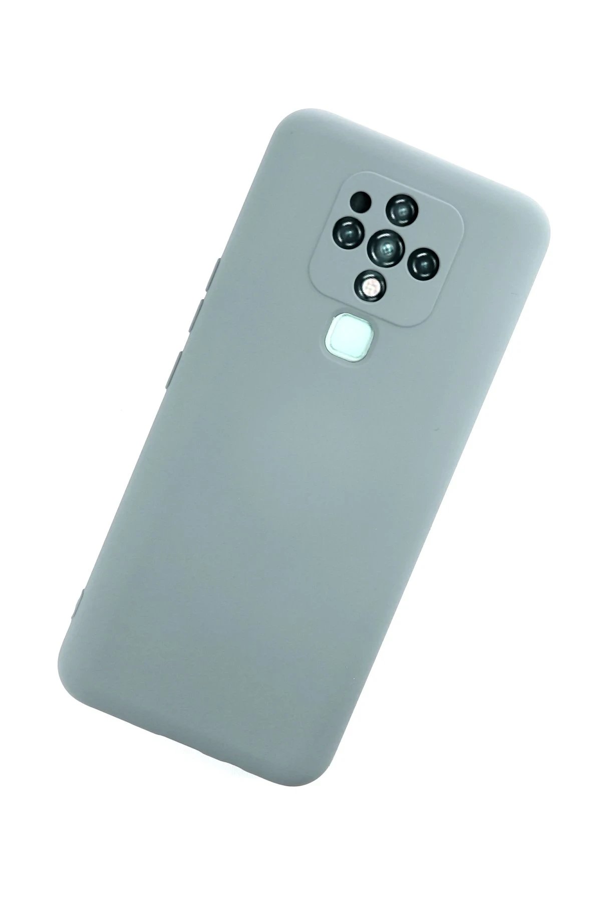 Newface Tecno Camon 16 Kılıf Nano içi Kadife Silikon - Buz Mavisi