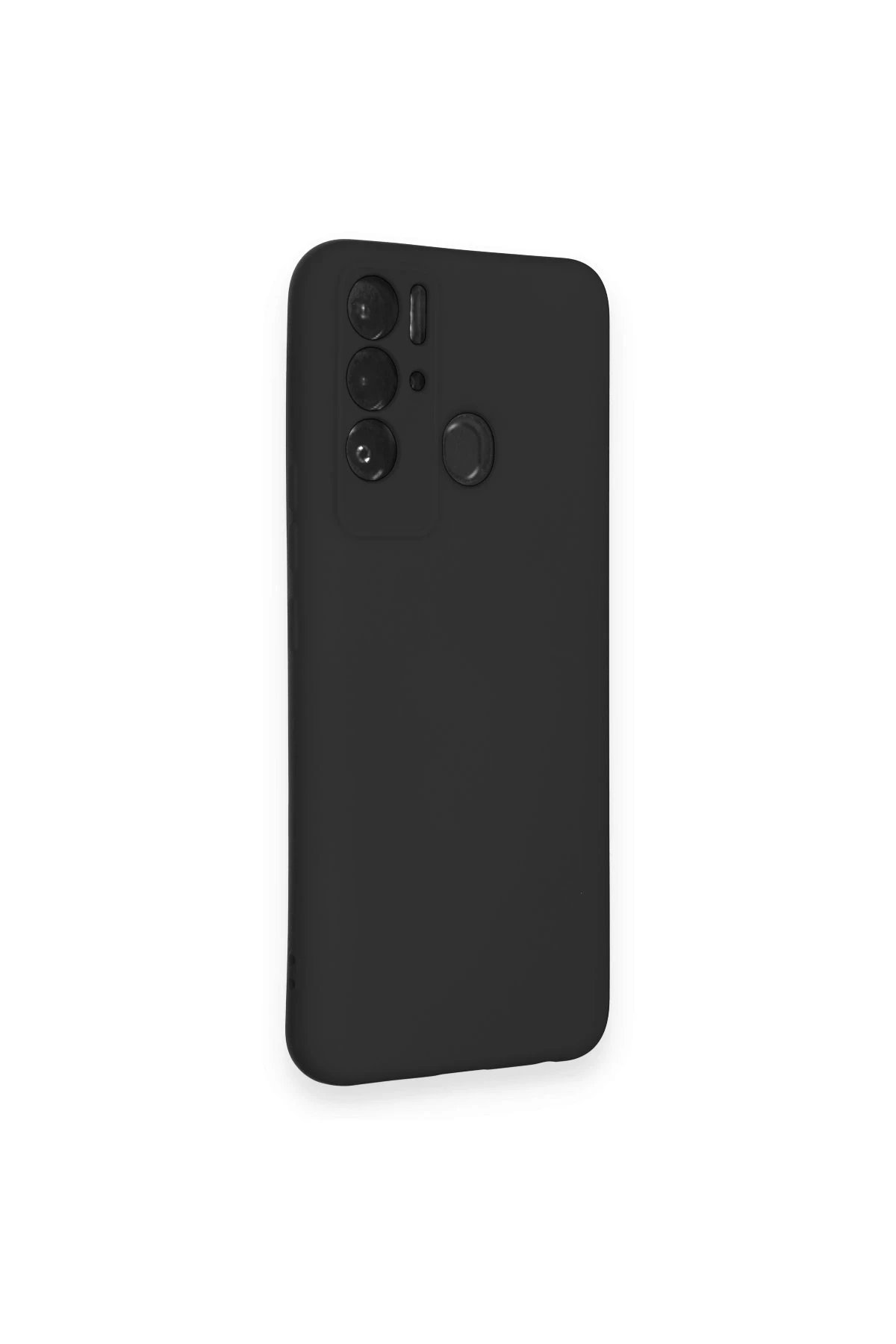 Newface Tecno Pova Neo Kılıf Nano içi Kadife Silikon - Siyah