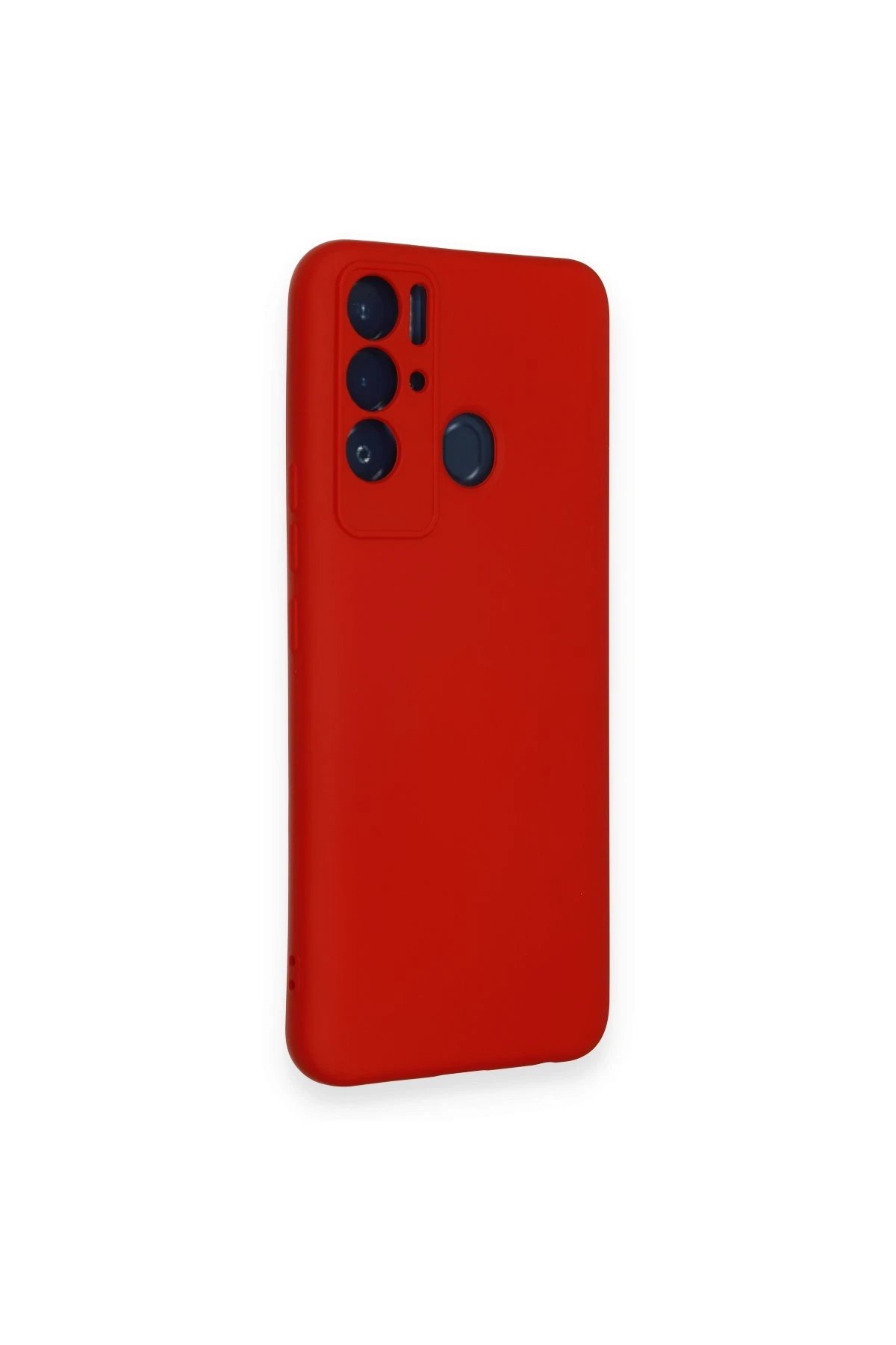 Newface Tecno Pova Neo Kılıf Nano içi Kadife Silikon - Kırmızı