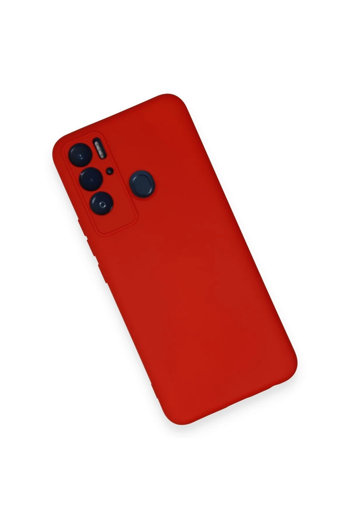 Newface Tecno Pova Neo Kılıf Nano içi Kadife Silikon - Kırmızı