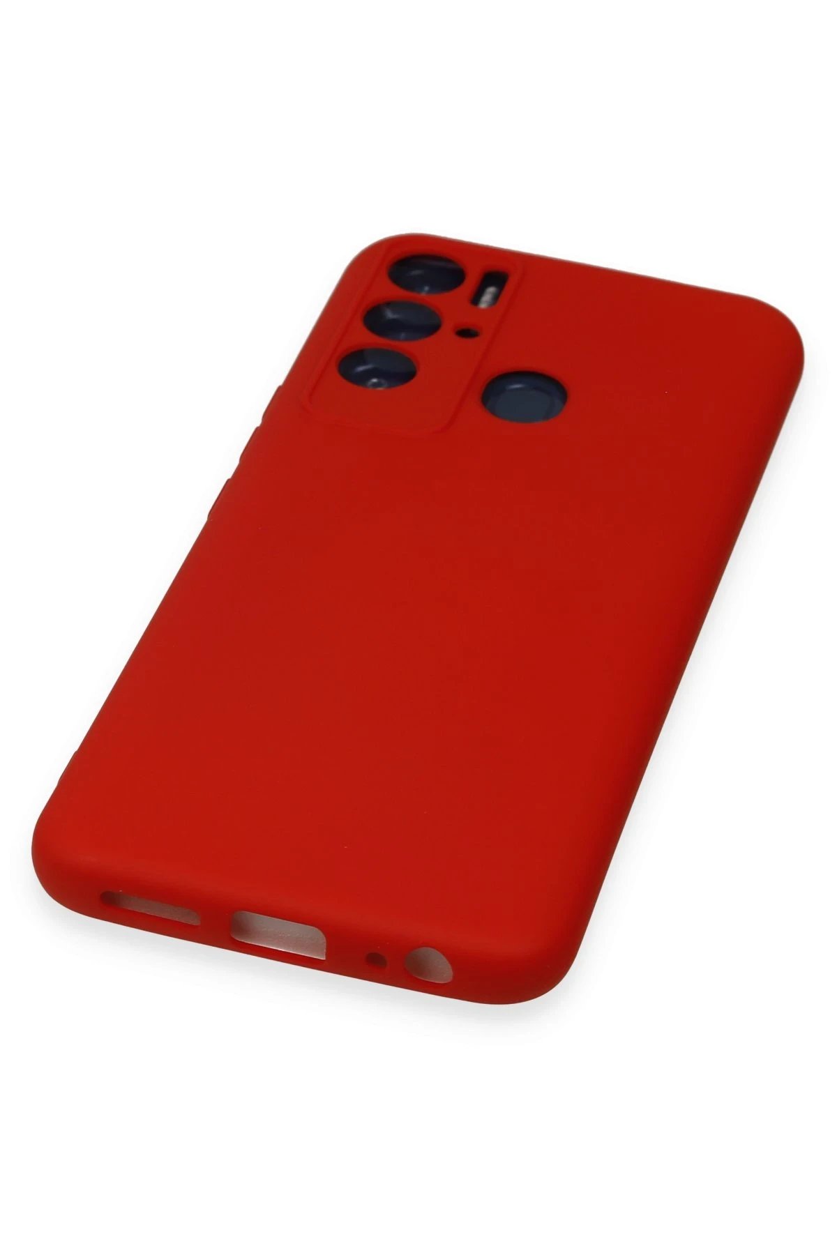 Newface Tecno Pova Neo Kılıf Nano içi Kadife Silikon - Kırmızı