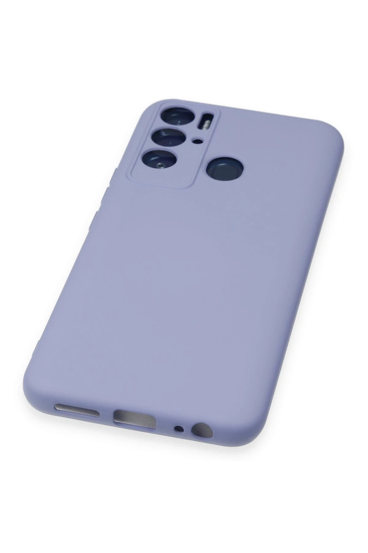 Newface Tecno Pova Neo Kılıf Nano içi Kadife Silikon - Lila