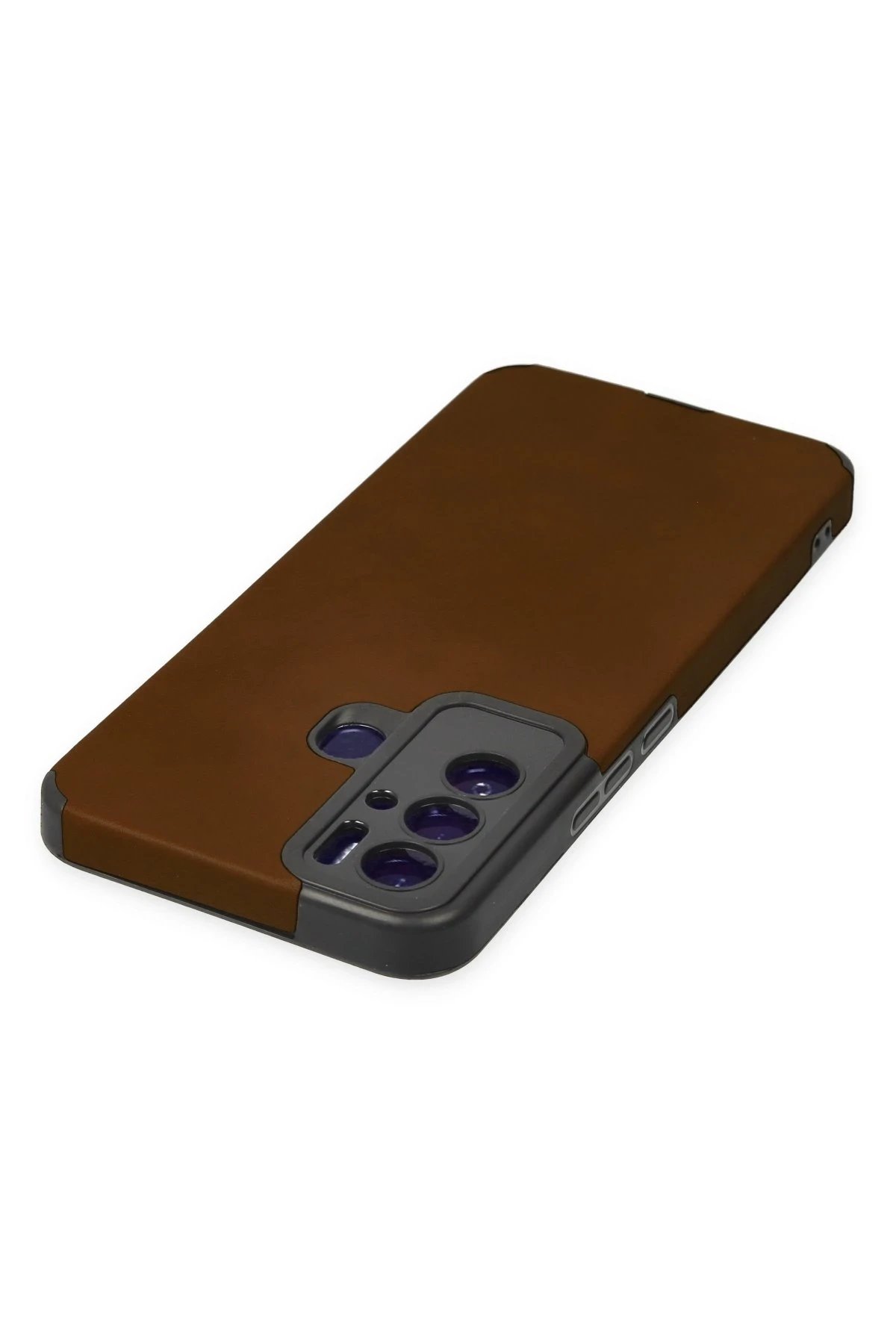 Newface Tecno Pova Neo Kılıf Loop Deri Silikon - Kahverengi