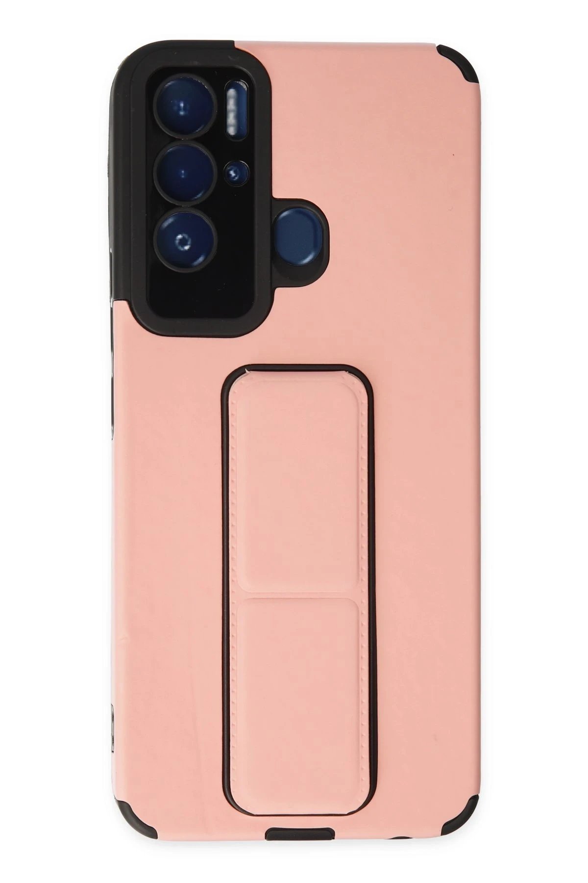 Newface Tecno Pova Neo Kılıf Mega Standlı Silikon - Pudra