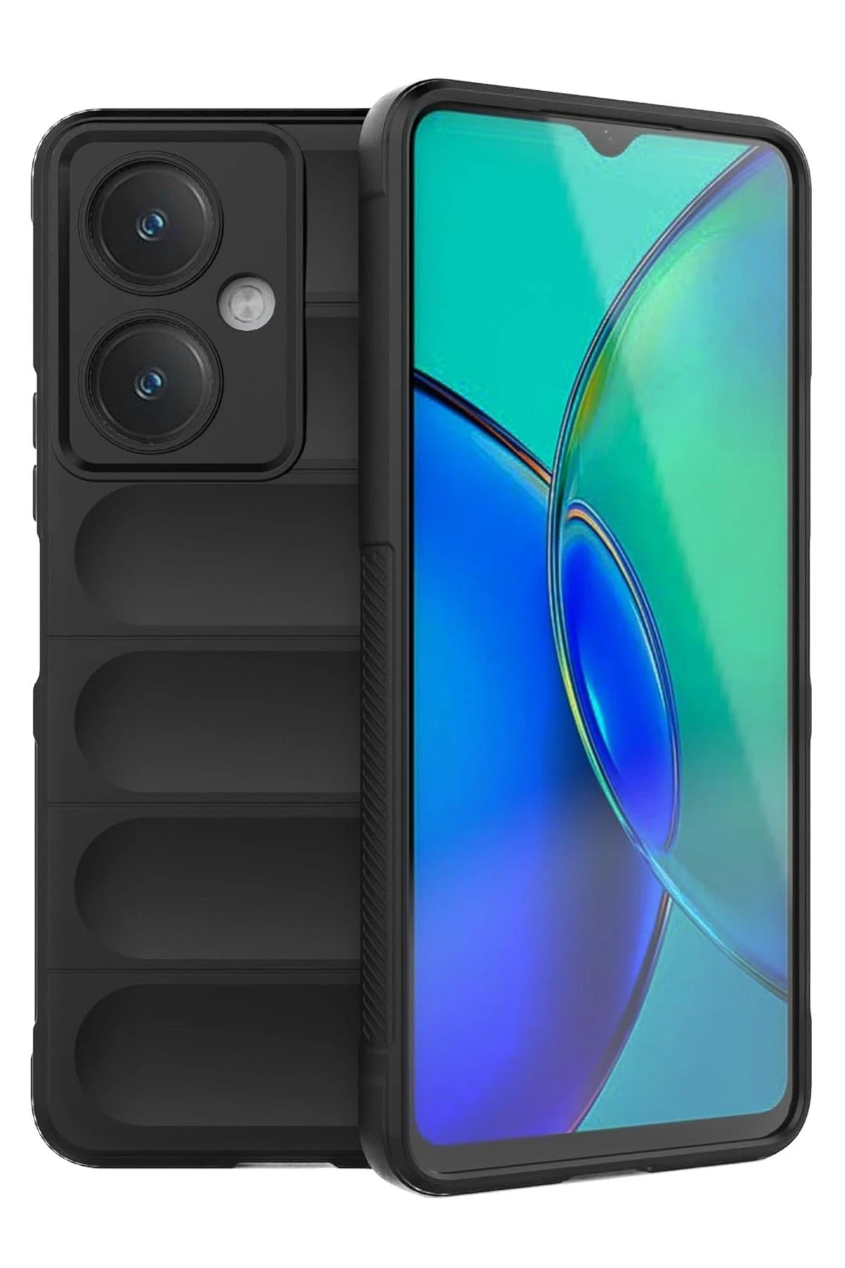 Newface Vivo Y27 Kılıf Optimum Silikon - Siyah