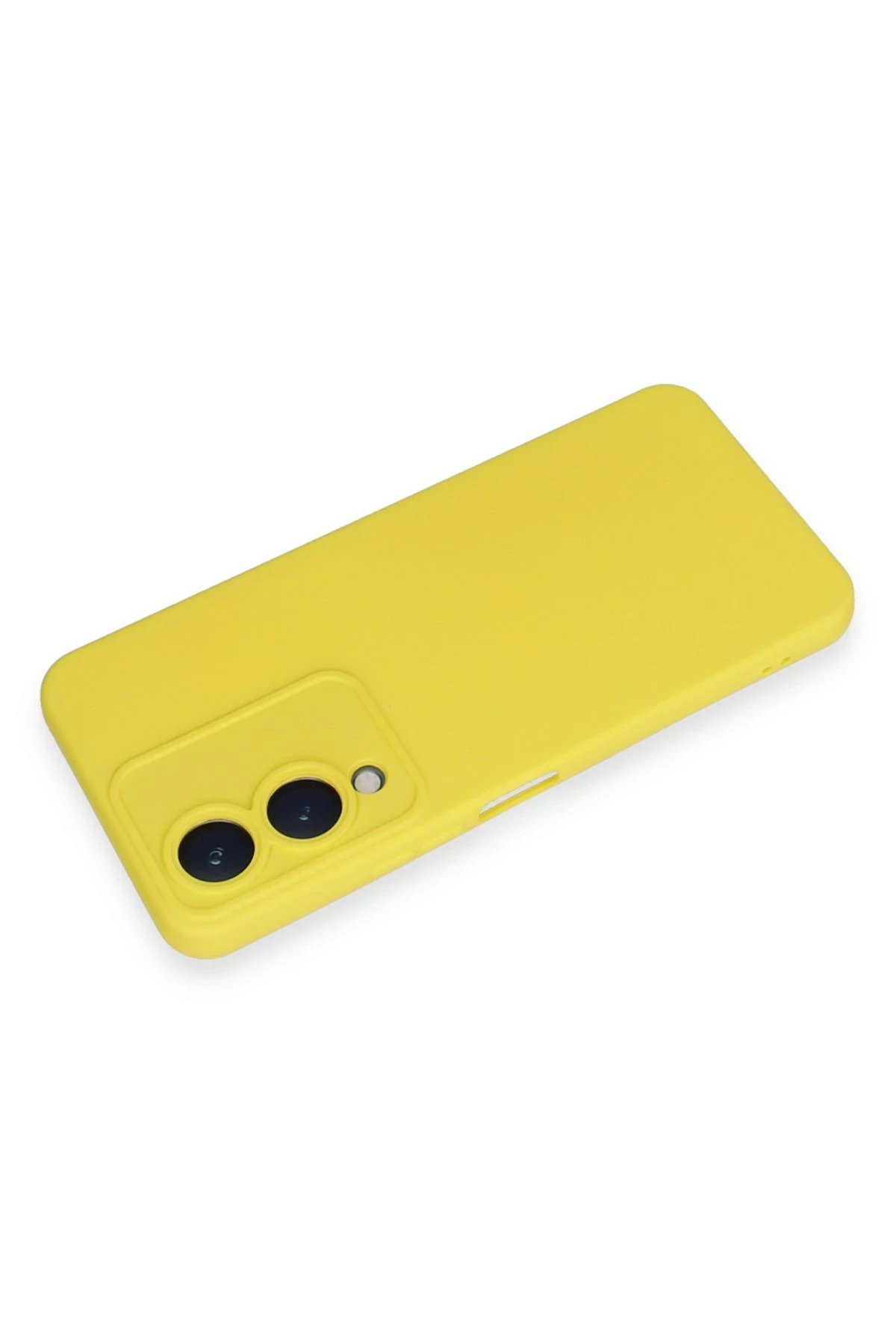 Newface Vivo Y17S Kılıf Nano içi Kadife Silikon - Sarı