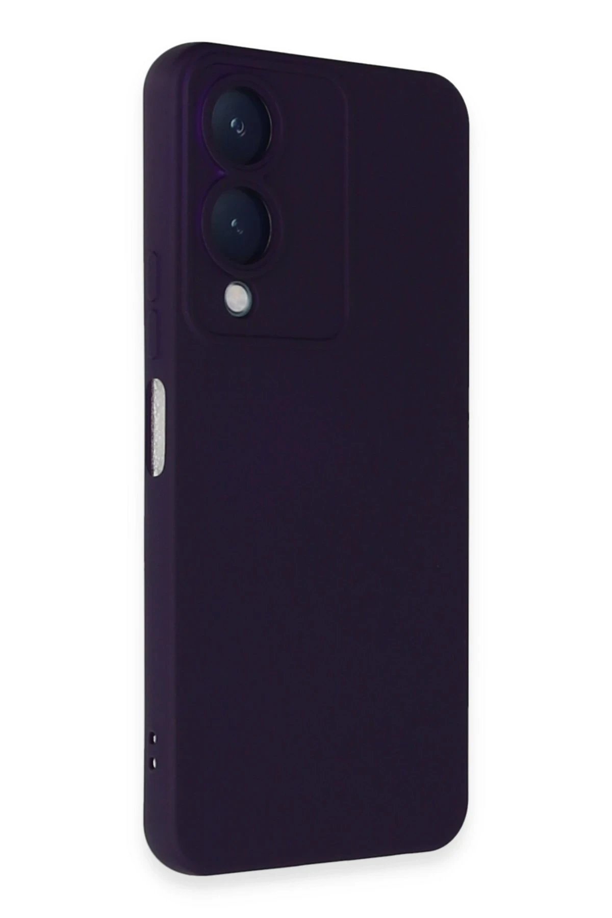 Newface Vivo Y17S Kılıf Nano içi Kadife Silikon - Mor