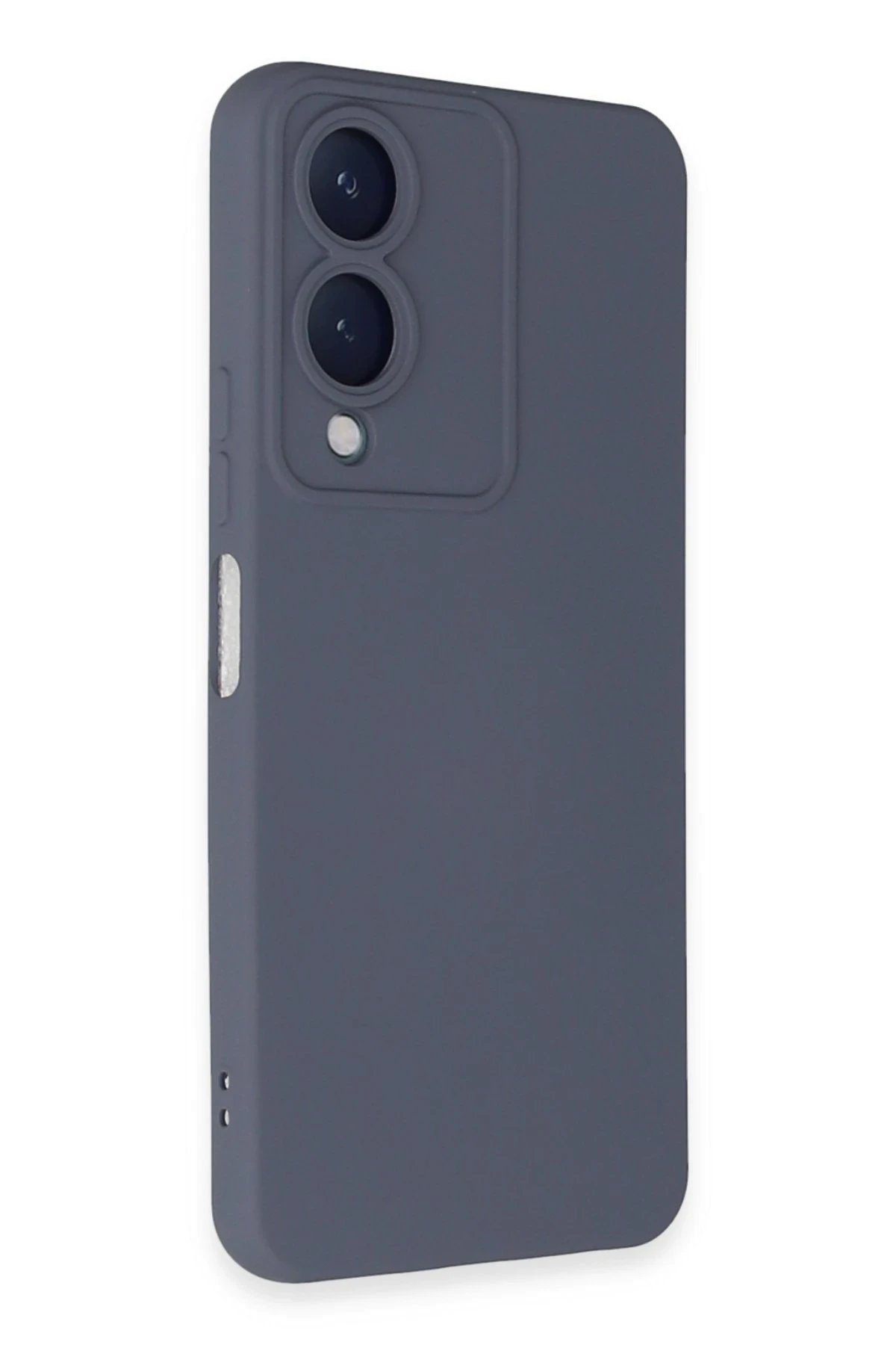 Newface Vivo Y17S Kılıf Nano içi Kadife Silikon - Gri