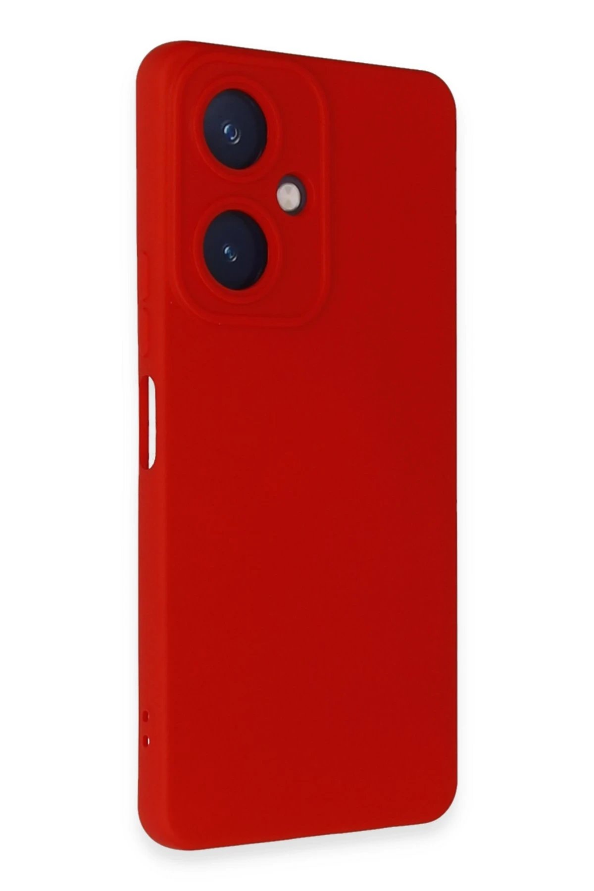 Newface Vivo Y27 Kılıf Nano içi Kadife Silikon - Kırmızı