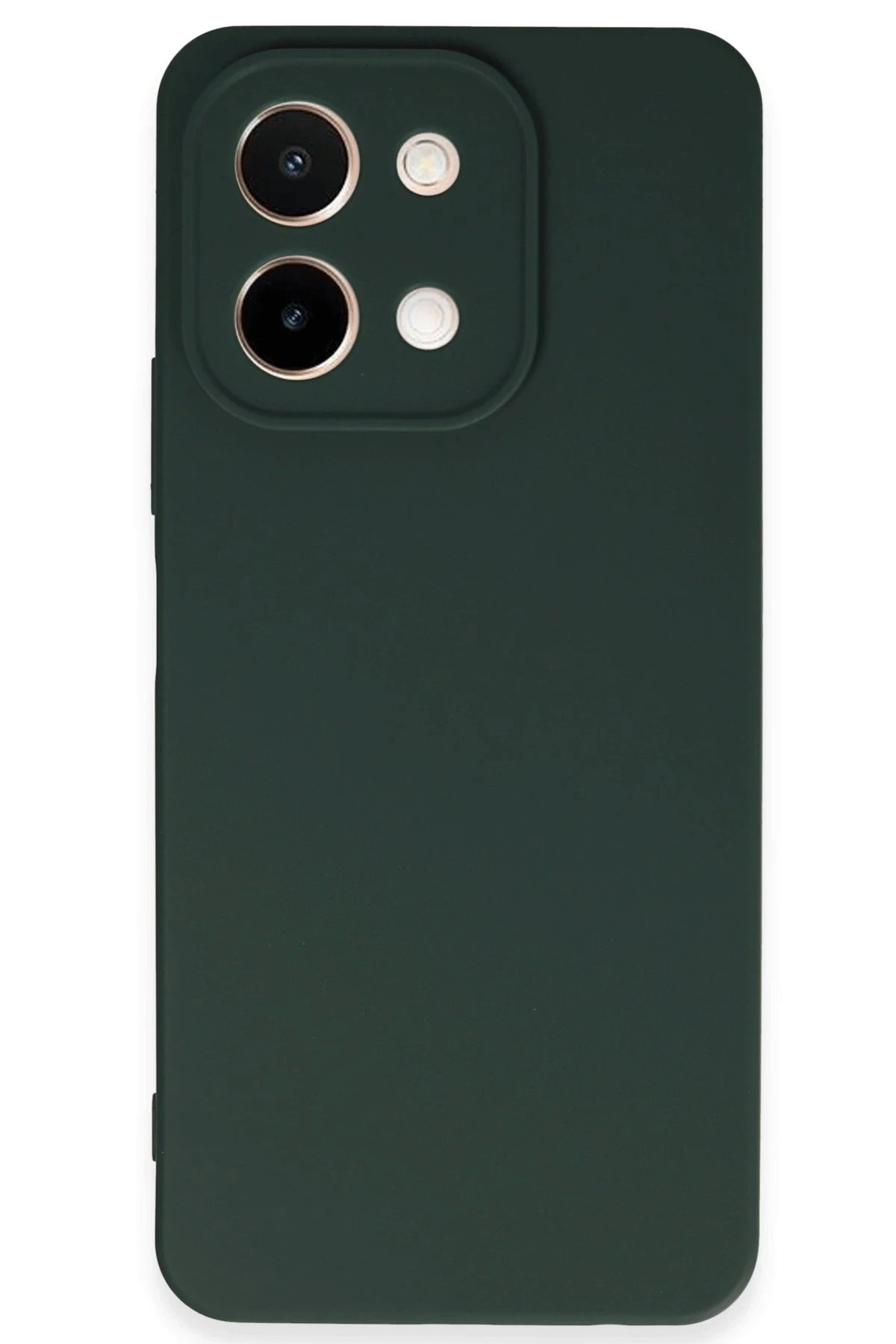 Newface Vivo Y28 Kılıf First Silikon - Koyu Yeşil