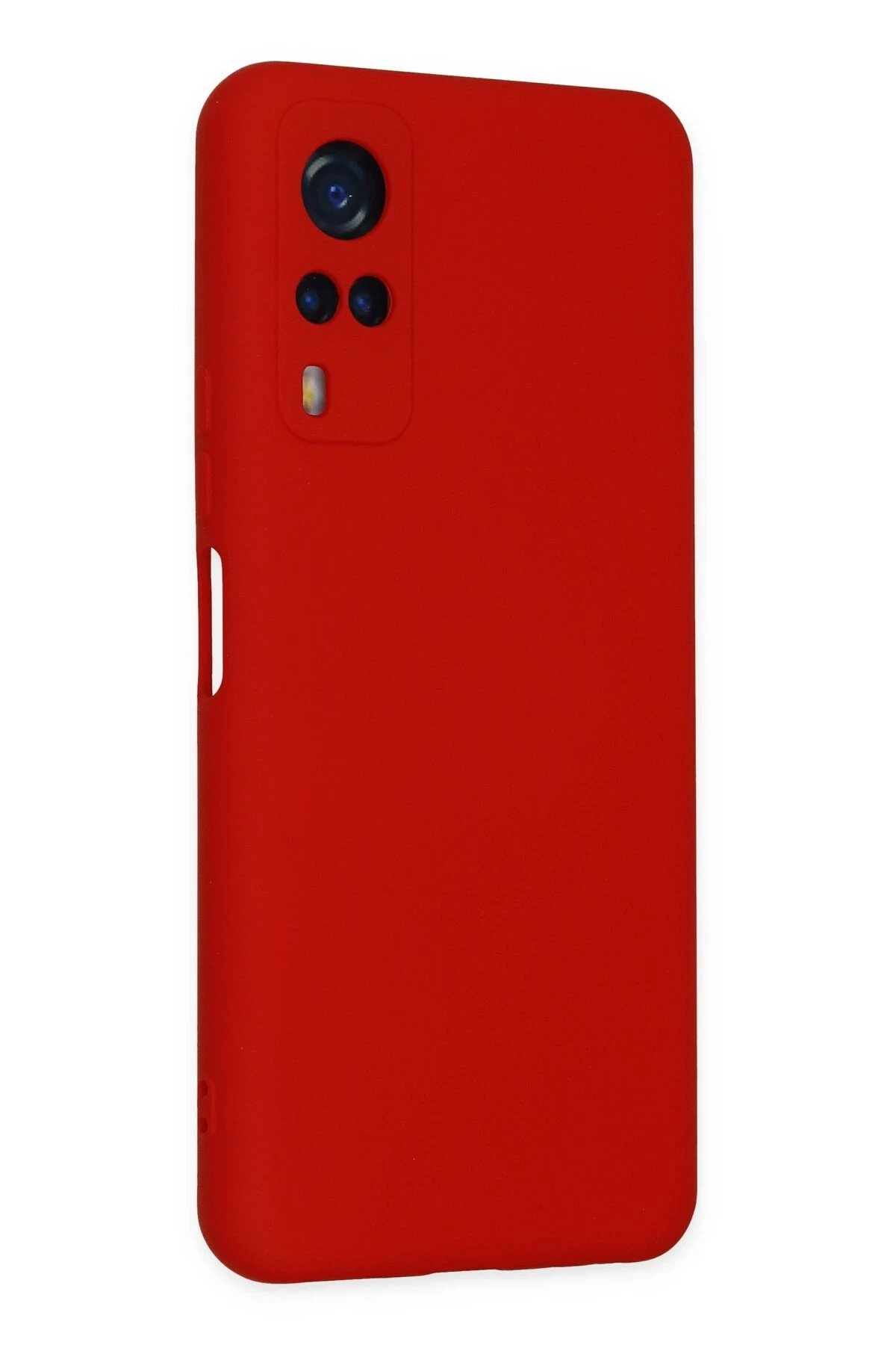 Newface Vivo Y53S Kılıf Nano içi Kadife Silikon - Kırmızı