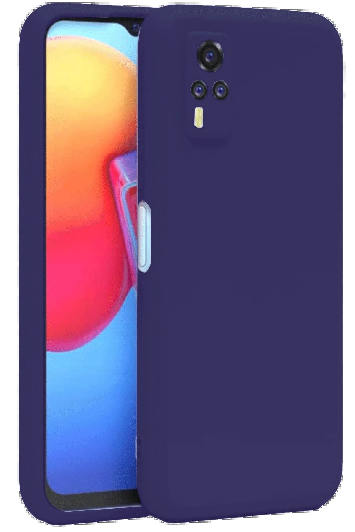 Newface Vivo Y53S Kılıf Nano içi Kadife Silikon - Mor