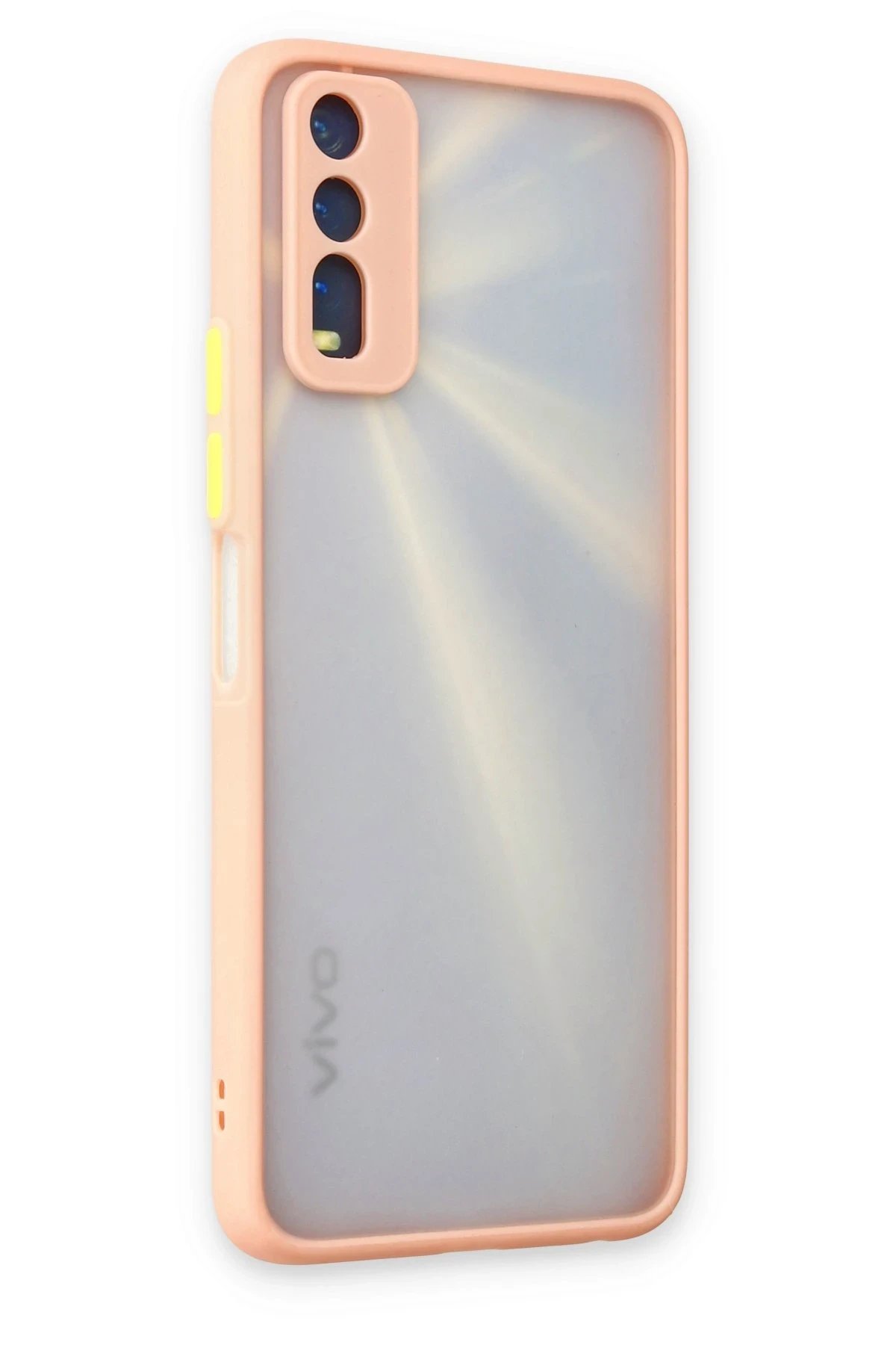 Newface Vivo Y11S Kılıf Montreal Silikon Kapak - Pembe