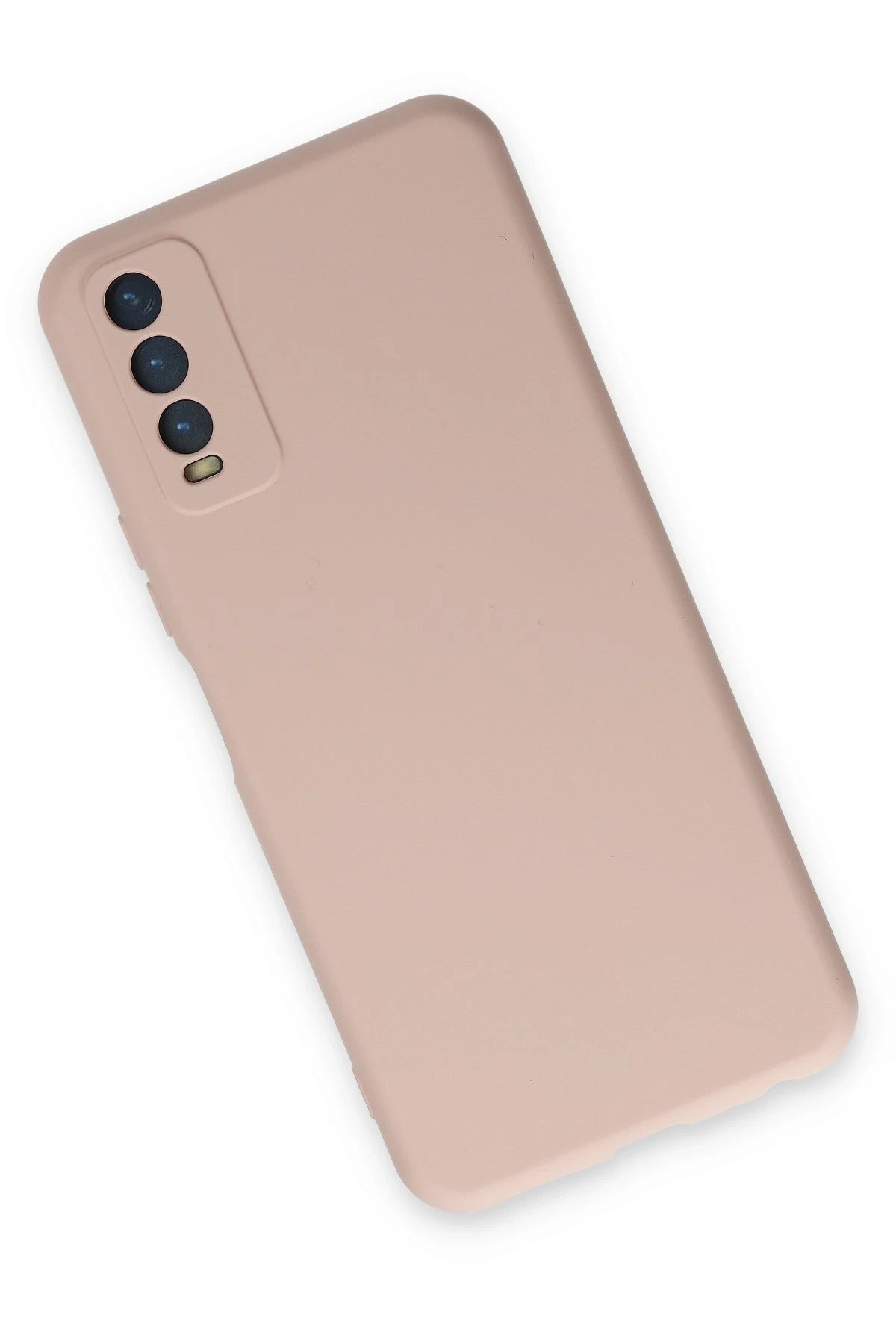 Newface Vivo Y11S Kılıf Nano içi Kadife Silikon - Pudra