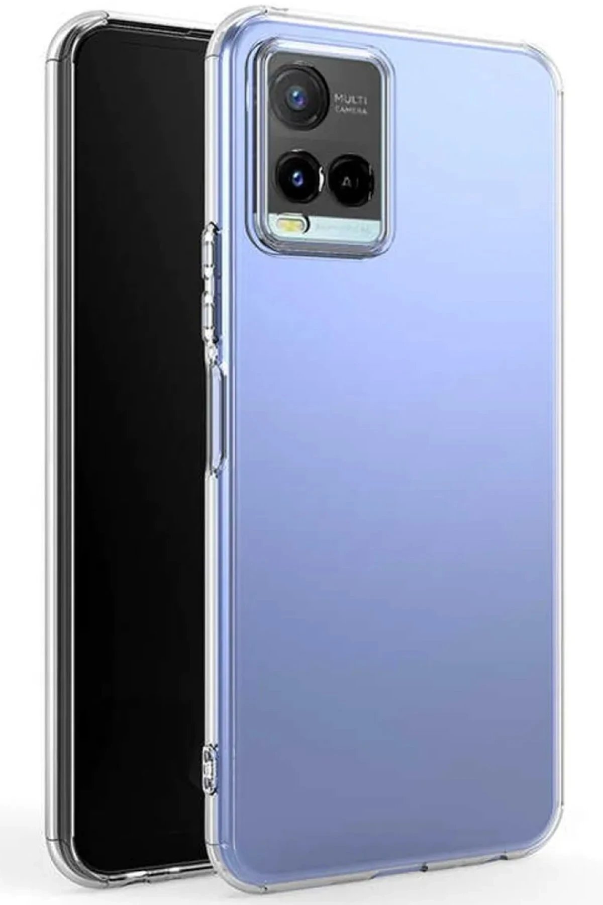 Newface Vivo Y21S Kılıf Lüx Şeffaf Silikon