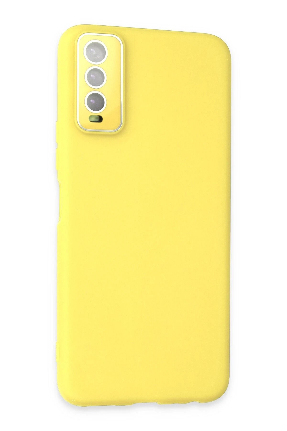 Newface Vivo Y11S Kılıf Lansman Glass Kapak - Sarı