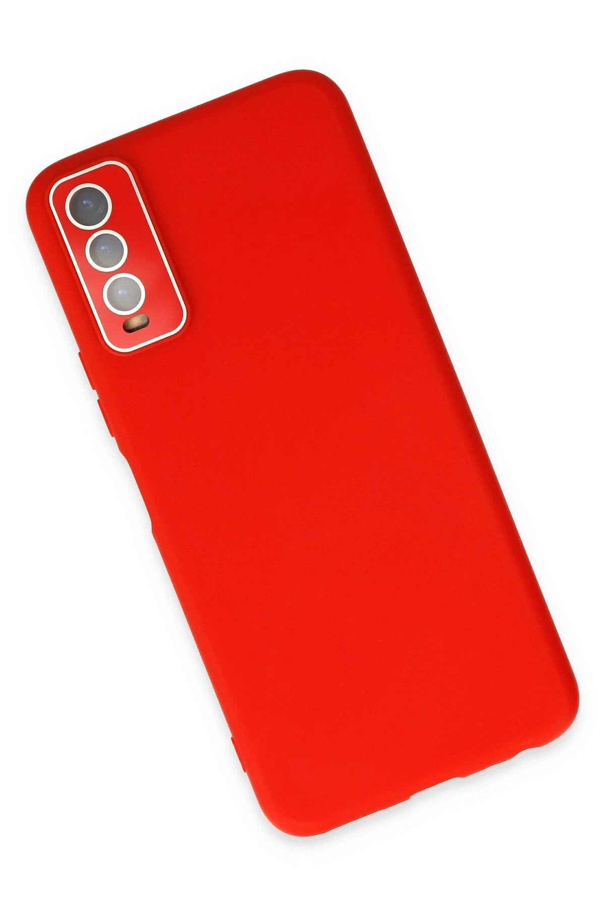 Newface Vivo Y11S Kılıf Lansman Glass Kapak - Kırmızı