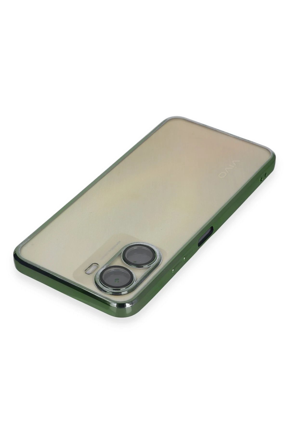 Newface Vivo Y16 Kılıf Razer Lensli Silikon - Yeşil