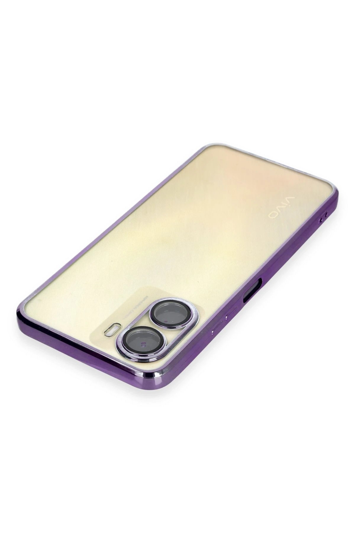 Newface Vivo Y16 Kılıf Razer Lensli Silikon - Mor