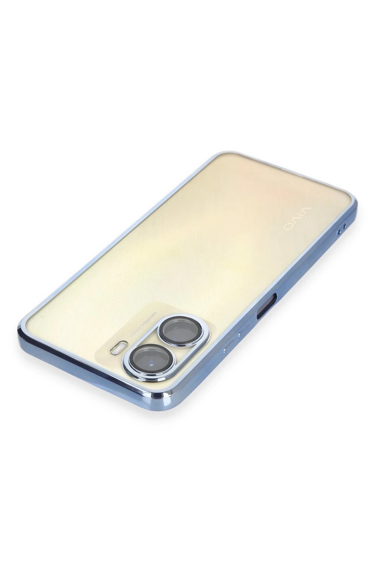 Newface Vivo Y16 Kılıf Razer Lensli Silikon - Açık Mavi