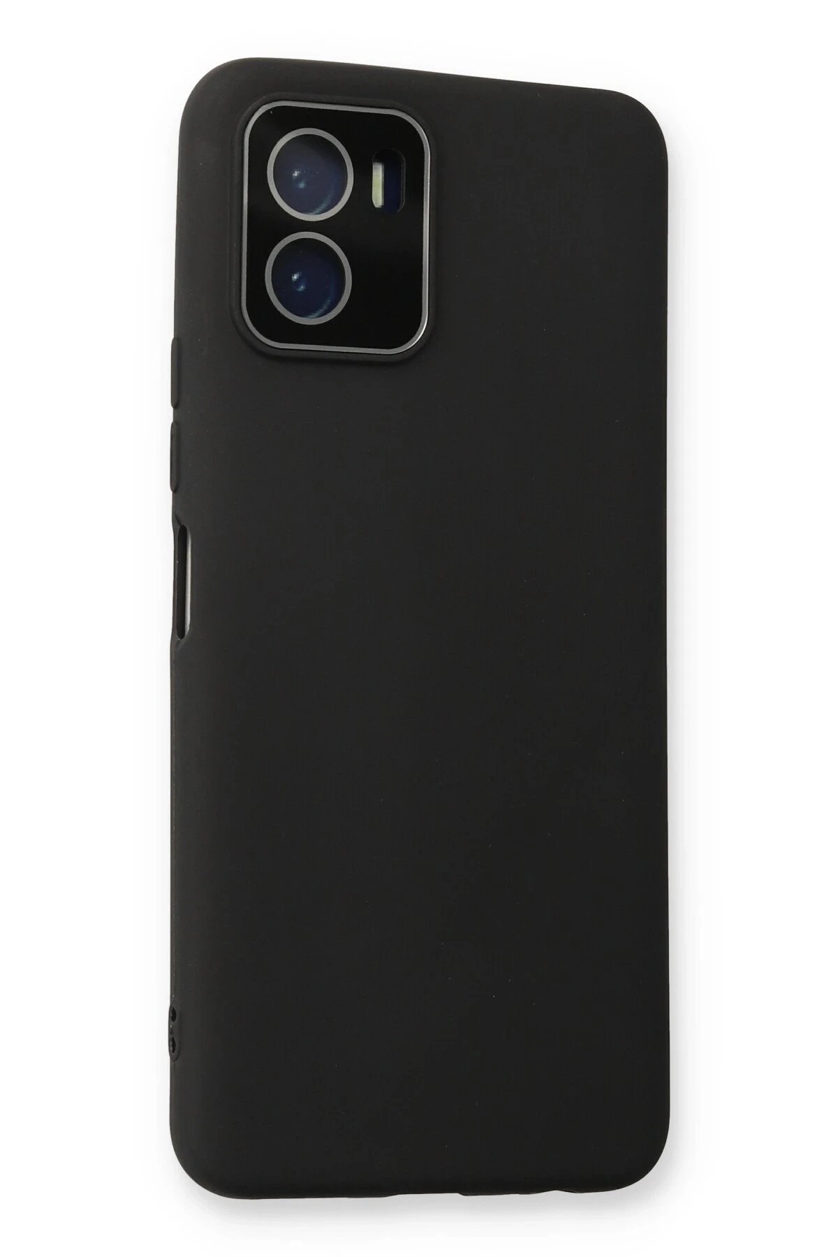 Newface Vivo Y15S Kılıf Lansman Glass Kapak - Siyah