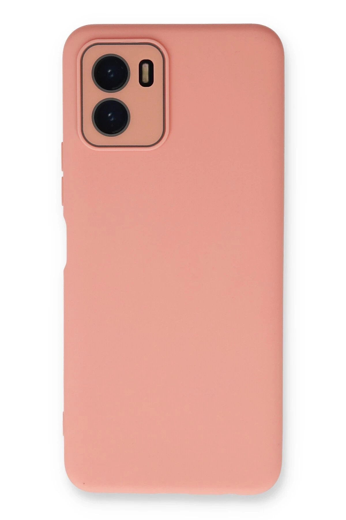 Newface Vivo Y15S Kılıf Lansman Glass Kapak - Pembe