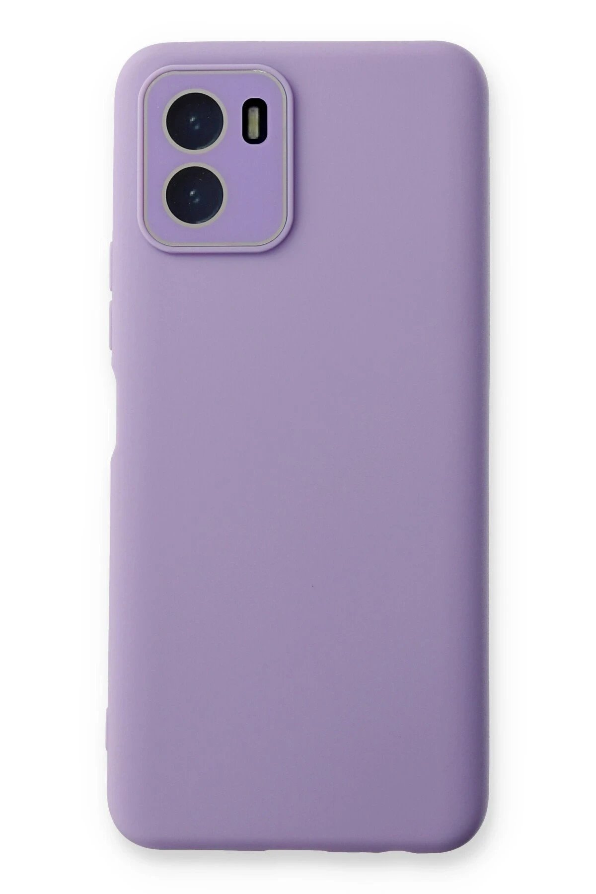 Newface Vivo Y15S Kılıf Lansman Glass Kapak - Lila