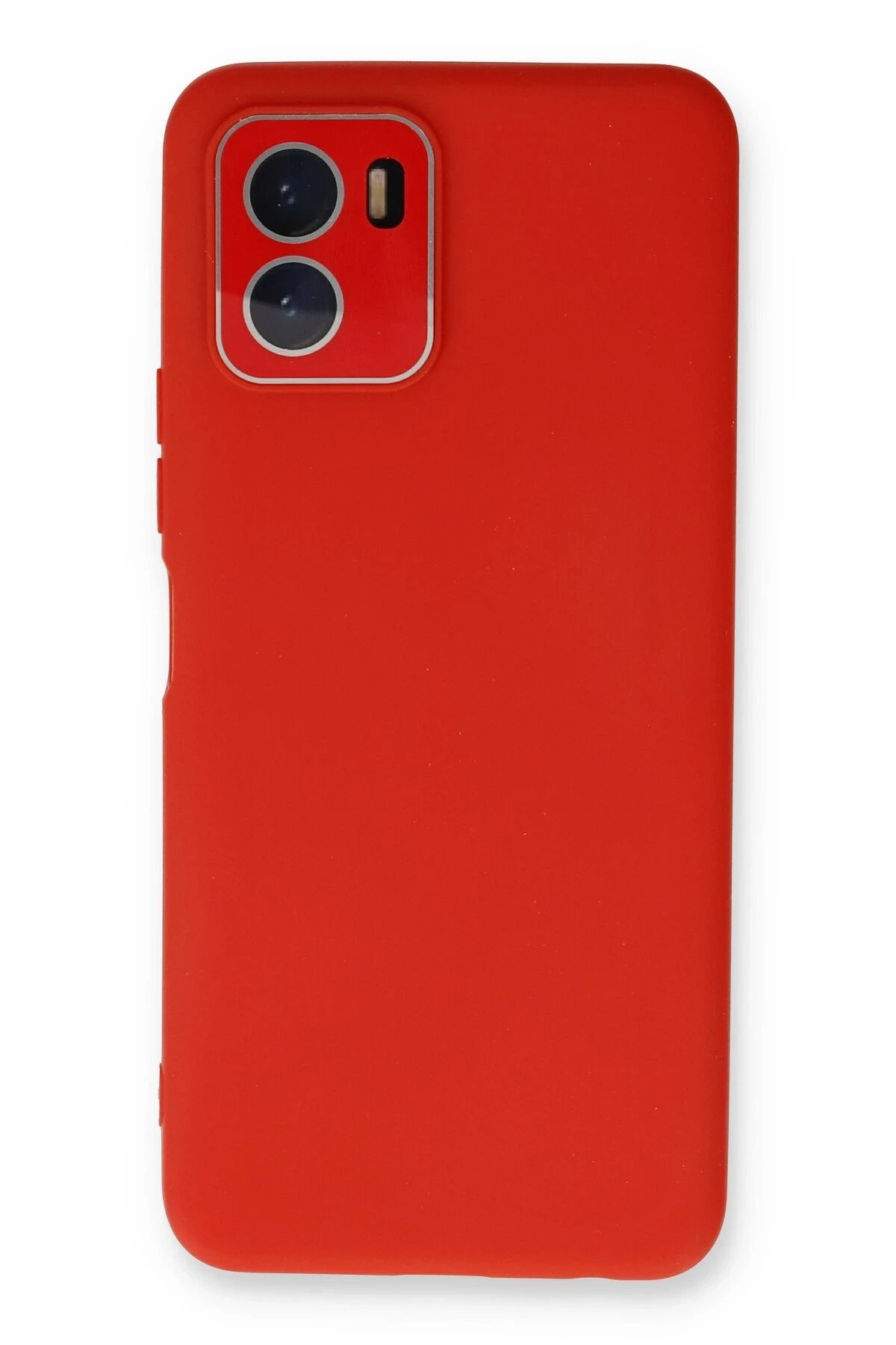 Newface Vivo Y15S Kılıf Lansman Glass Kapak - Kırmızı