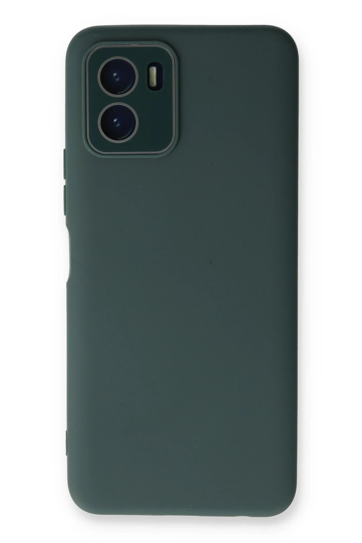 Newface Vivo Y15S Kılıf Lansman Glass Kapak - Koyu Yeşil