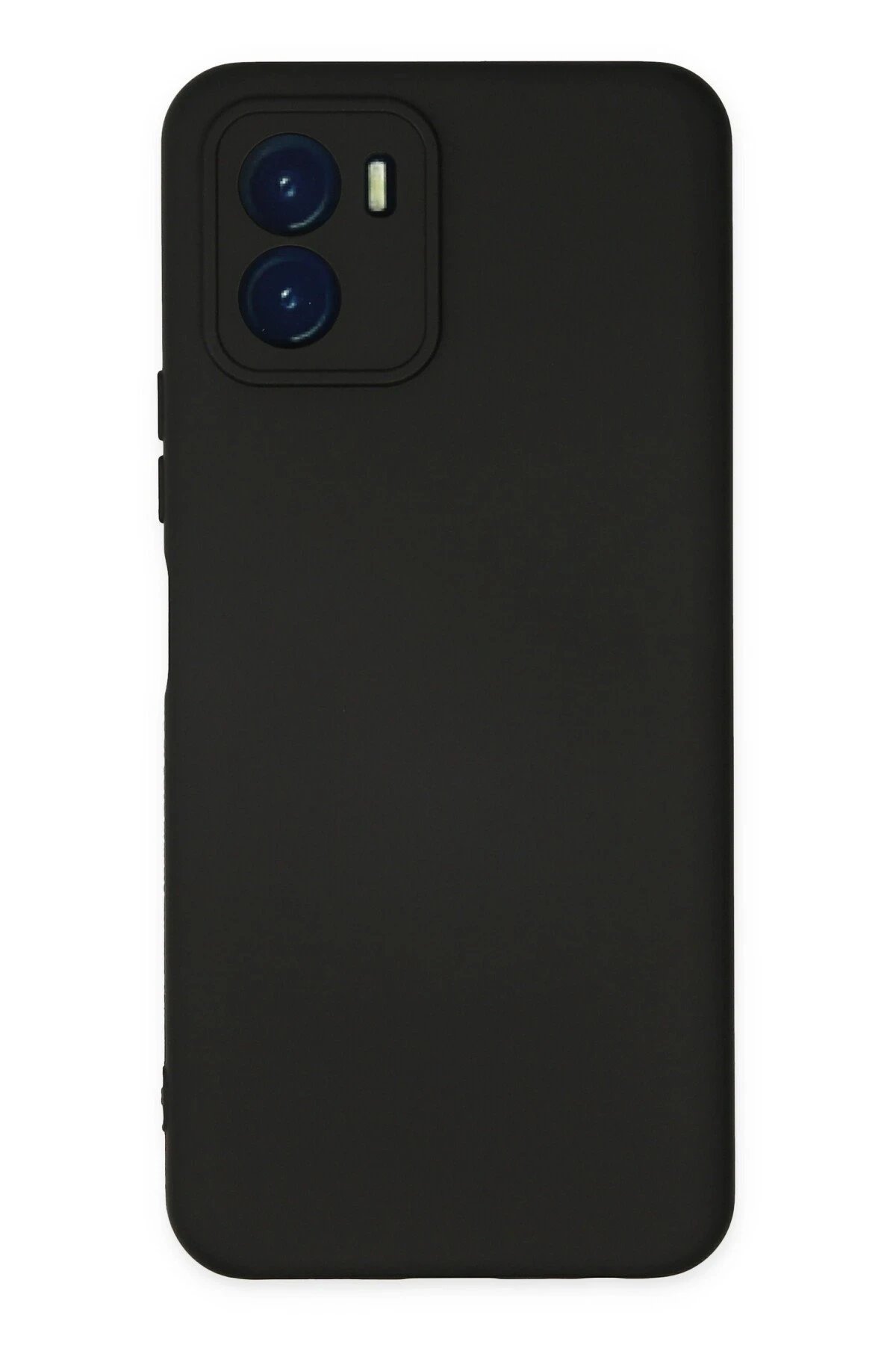 Newface Vivo Y15S Kılıf Nano içi Kadife Silikon - Siyah