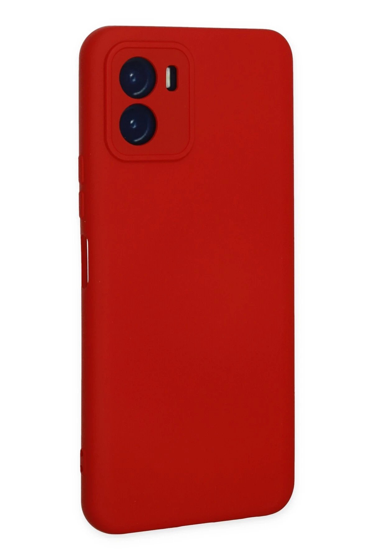 Newface Vivo Y15S Kılıf Nano içi Kadife Silikon - Kırmızı