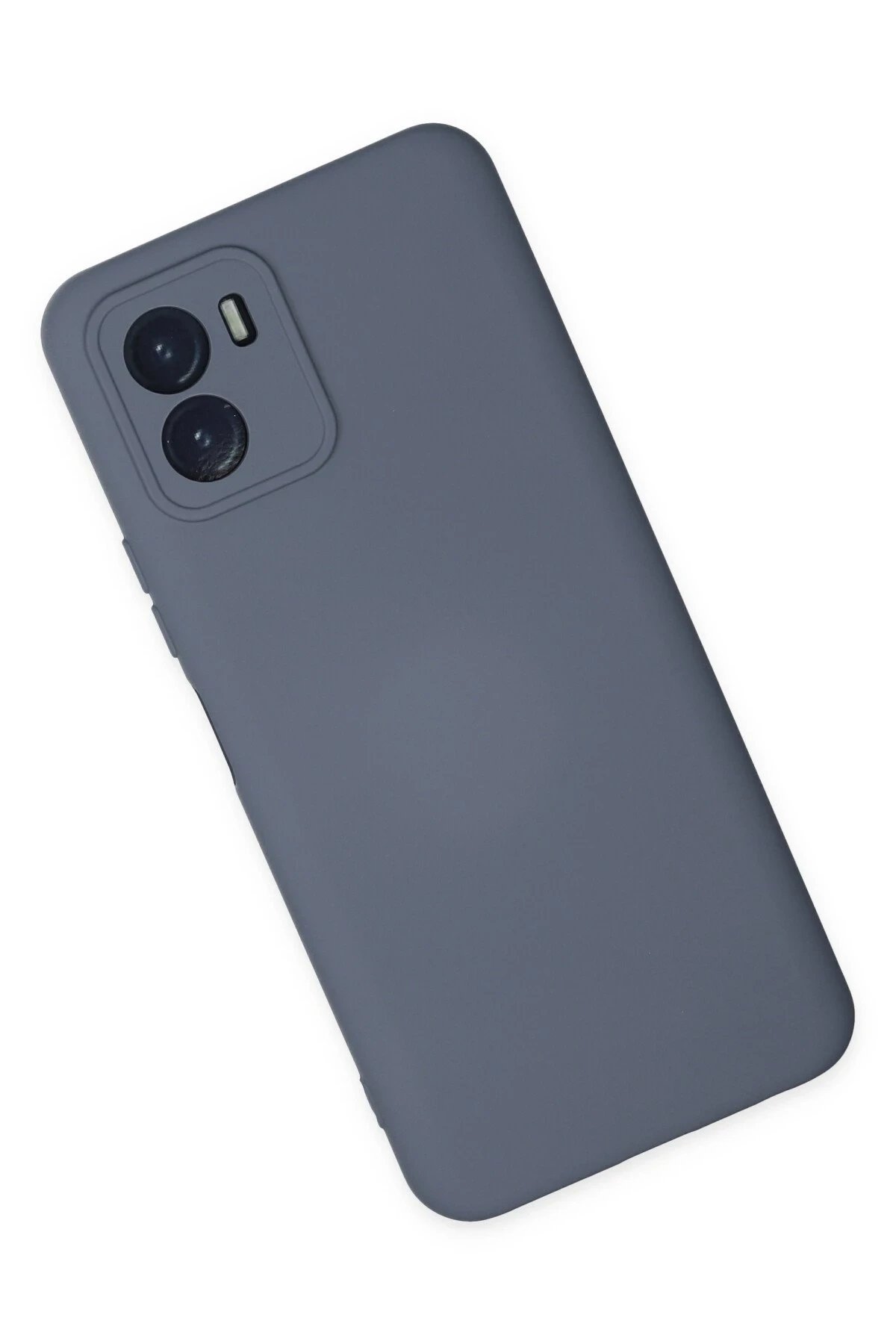 Newface Vivo Y15S Kılıf Nano içi Kadife Silikon - Gri