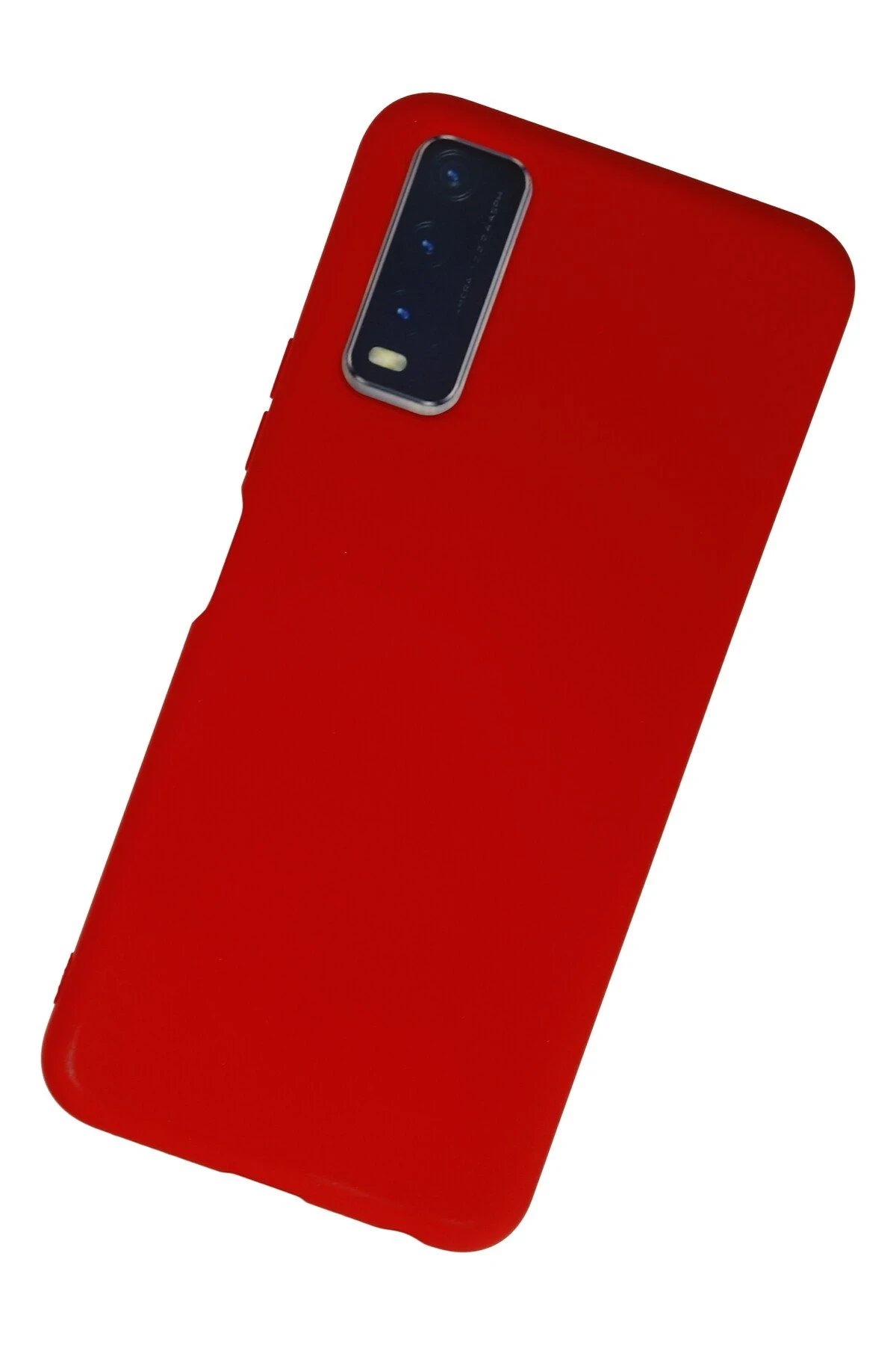 Newface Vivo Y11S Kılıf Nano içi Kadife Silikon - Kırmızı